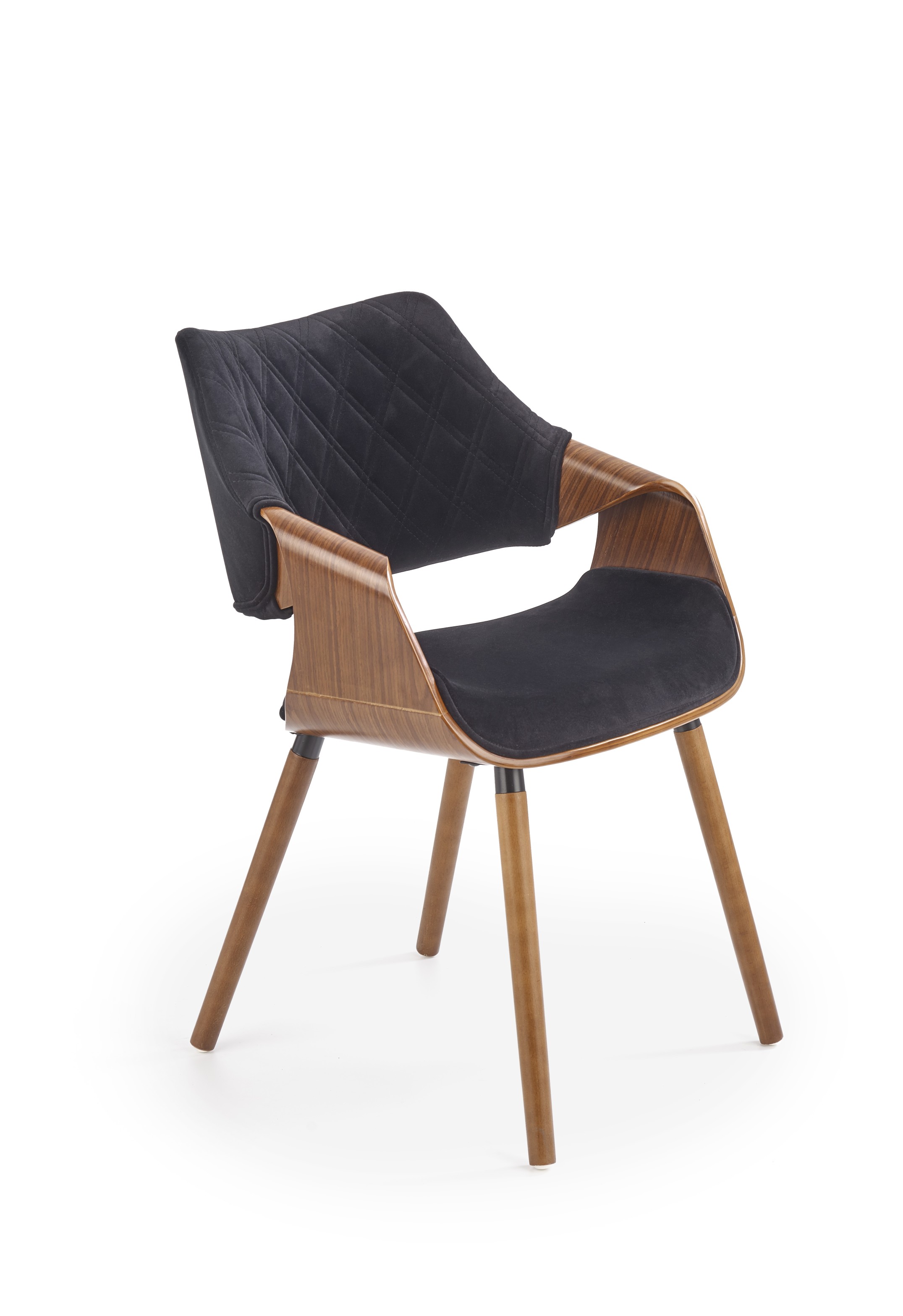 K396 chair, color: walnut / black DIOMMI-60-34473