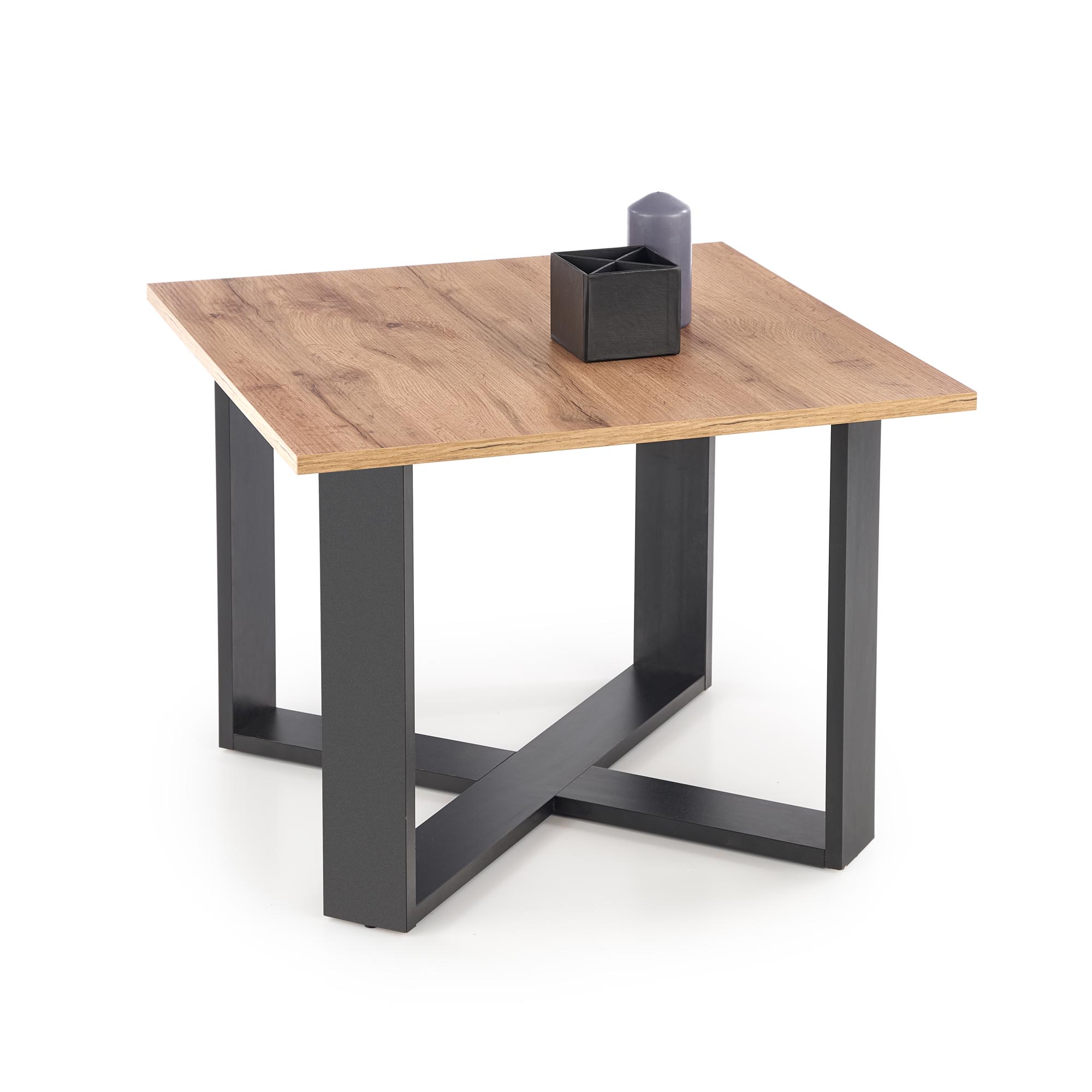 CROSS c. table, color: wotan oak/black DIOMMI V-PL-CROSS-LAW-WOTAN/CZARNY DIOMMI-60-22177 CROSS c. table, color: wotan oak/black DIOMMI V-PL-CROSS-LAW-WOTAN/CZARNY DIOMMI-60-22177