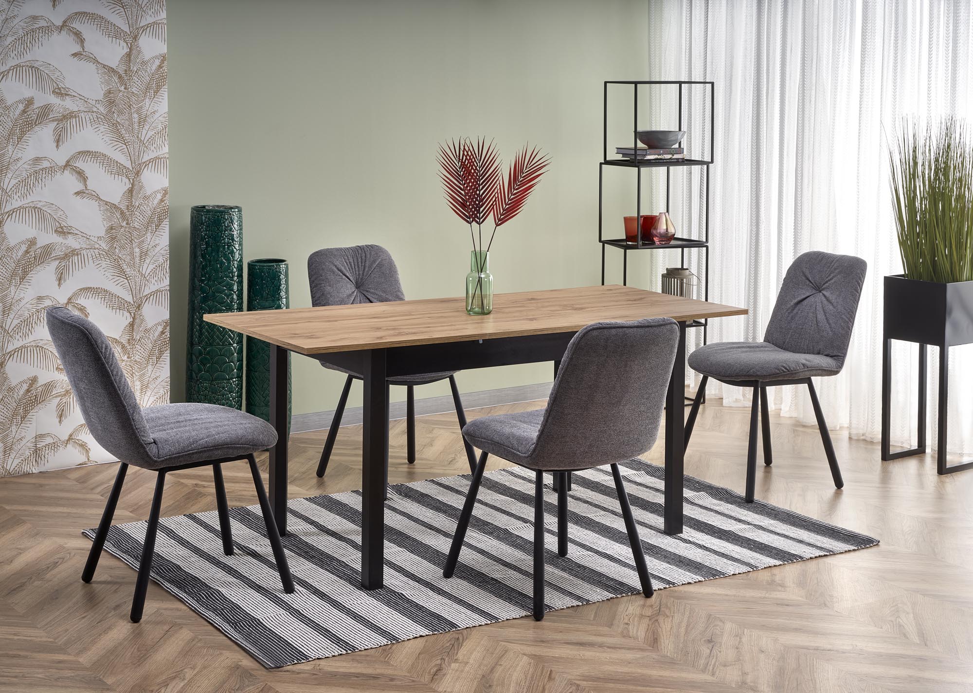 GREG table, color: wotan oak/black DIOMMI V-PL-GREG-ST DIOMMI-60-22217 GREG table, color: wotan oak/black DIOMMI V-PL-GREG-ST DIOMMI-60-22217