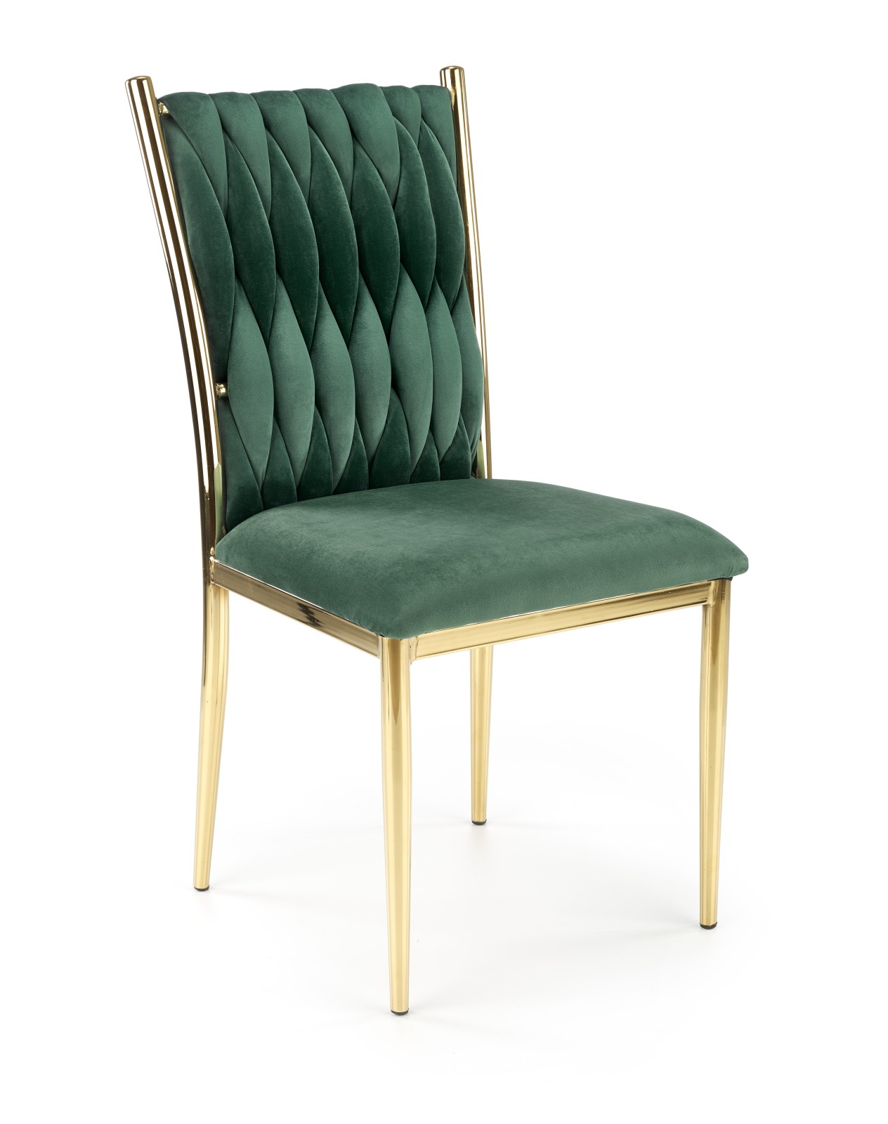 K436 chair color: dark green / gold DIOMMI V-CH-K/436-KR-C.ZIELONY/ZŁOTY DIOMMI-60-21195 K436 chair color: dark green / gold DIOMMI V-CH-K/436-KR-C.ZIELONY/ZŁOTY DIOMMI-60-21195