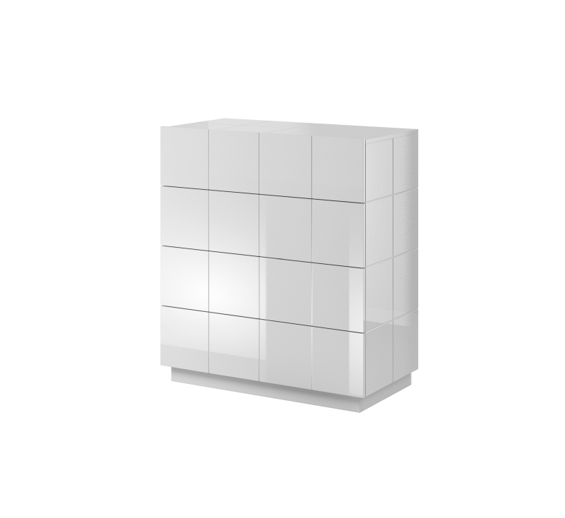 chest of drwewr KOM4S REJA white gloss/white gloss DIOMMI CAMA-REJA-KOM4S-BI/BI DIOMMI-60-19891 chest of drwewr KOM4S REJA white gloss/white gloss DIOMMI CAMA-REJA-KOM4S-BI/BI DIOMMI-60-19891