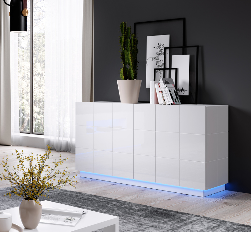 chest of drwewr KOM2D REJA white gloss/white gloss DIOMMI CAMA-REJA-KOM2D-BI/BI DIOMMI-60-19886 chest of drwewr KOM2D REJA white gloss/white gloss DIOMMI CAMA-REJA-KOM2D-BI/BI DIOMMI-60-19886