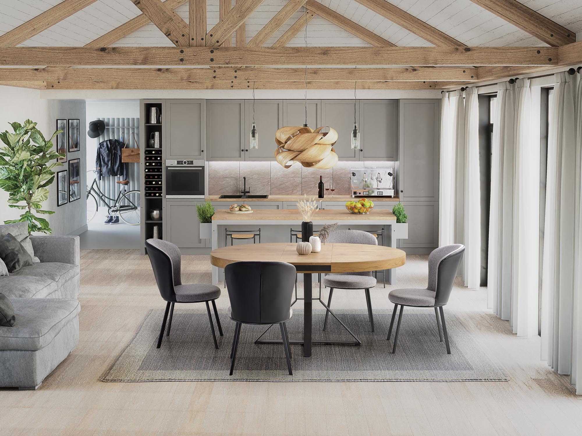 MERCY extension table, color: top – golden oak, legs – black DIOMMI V-CH-MERCY-ST DIOMMI-60-21518 MERCY extension table, color: top – golden oak, legs – black DIOMMI V-CH-MERCY-ST DIOMMI-60-21518