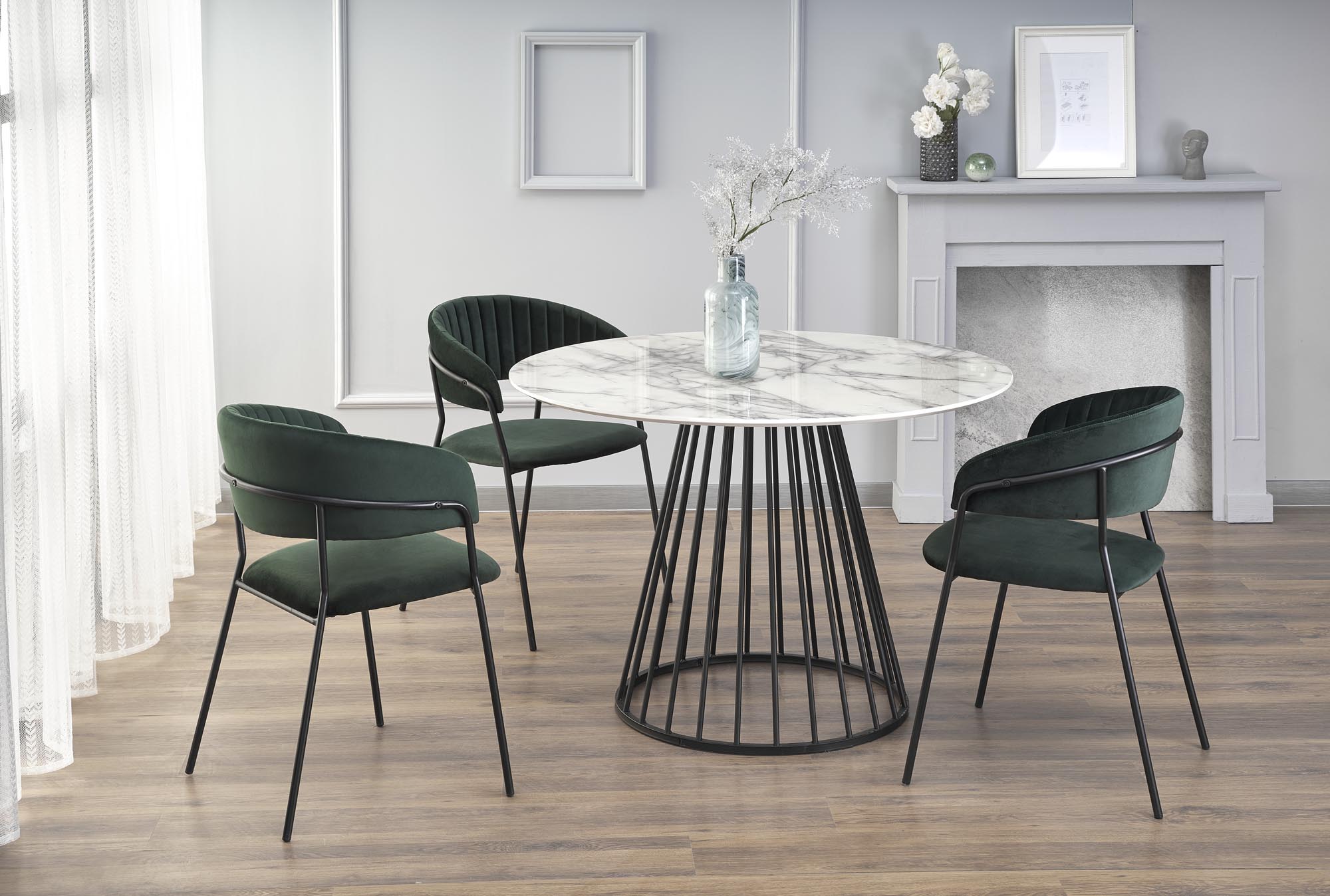 BRODWAY table, color: top – white marble, legs – black DIOMMI V-CH-BRODWAY-ST DIOMMI-60-20459 BRODWAY table, color: top – white marble, legs – black DIOMMI V-CH-BRODWAY-ST DIOMMI-60-20459