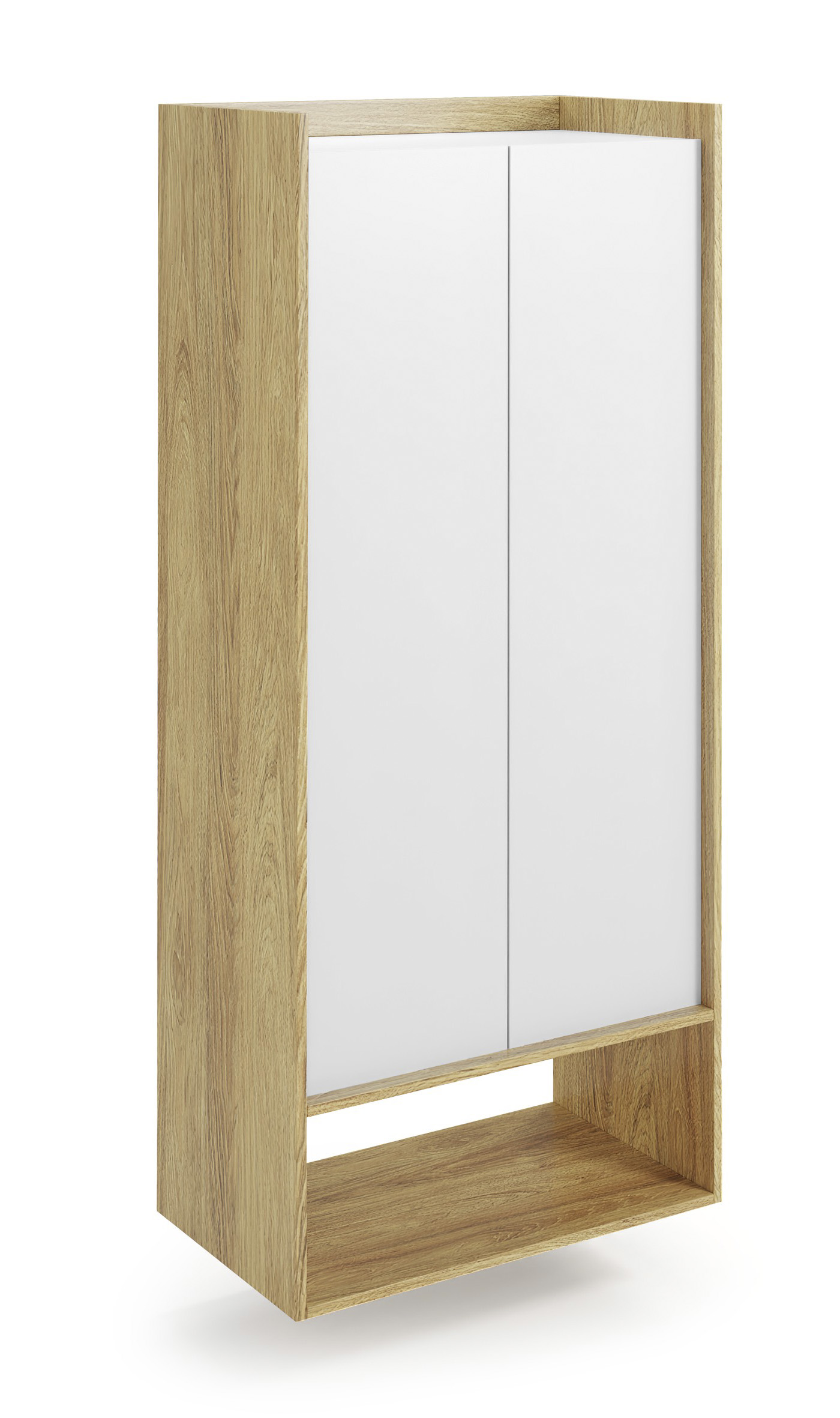 MOBIUS regal 2D color: hikora oak/white DIOMMI V-PL-MOBIUS-REGAŁ_2D-BIEL DIOMMI-60-22400 MOBIUS regal 2D color: hikora oak/white DIOMMI V-PL-MOBIUS-REGAŁ_2D-BIEL DIOMMI-60-22400