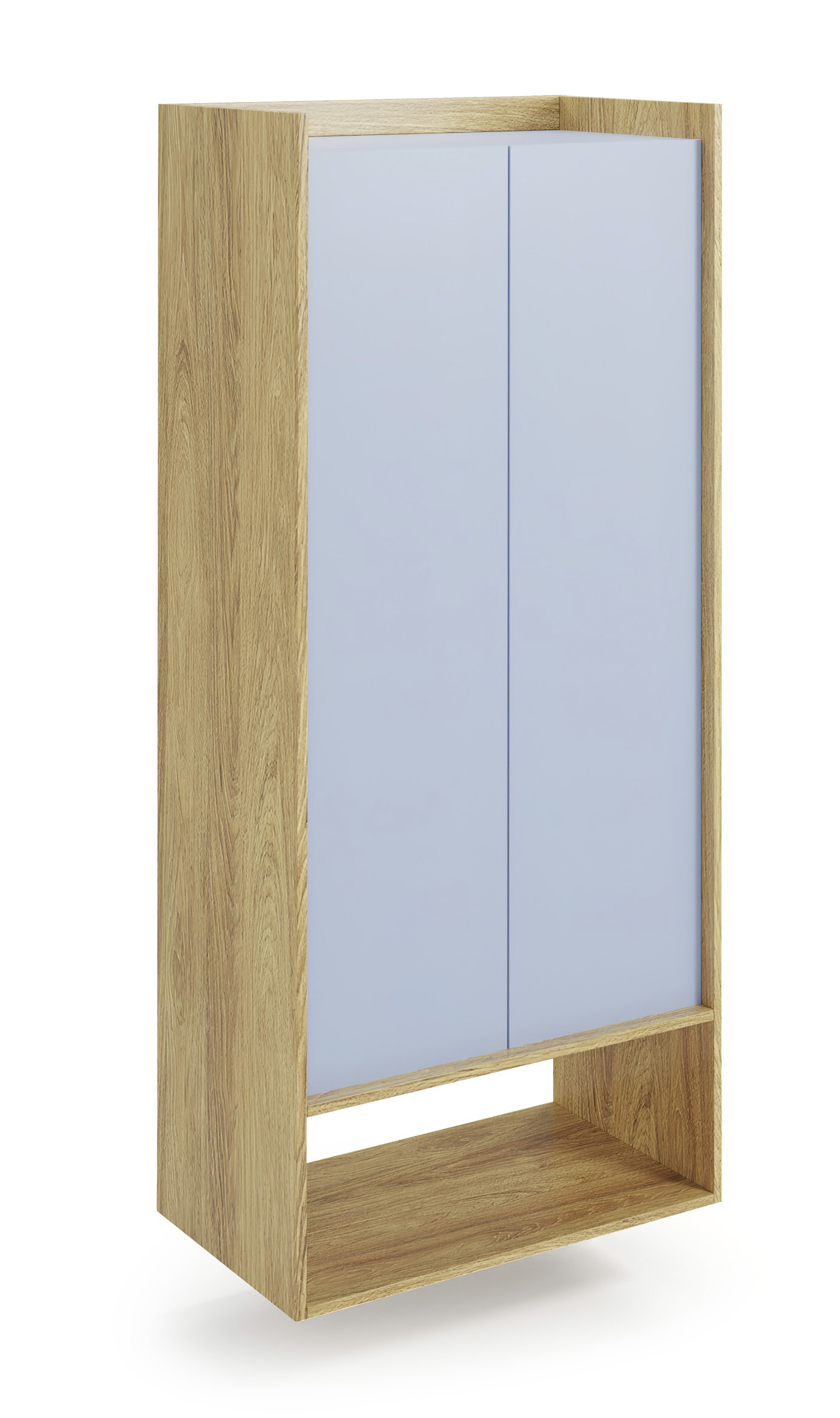 MOBIUS regal 2D color: hikora oak/light blue DIOMMI V-PL-MOBIUS-REGAŁ_2D-NIEBIESKI DIOMMI-60-22402 MOBIUS regal 2D color: hikora oak/light blue DIOMMI V-PL-MOBIUS-REGAŁ_2D-NIEBIESKI DIOMMI-60-22402