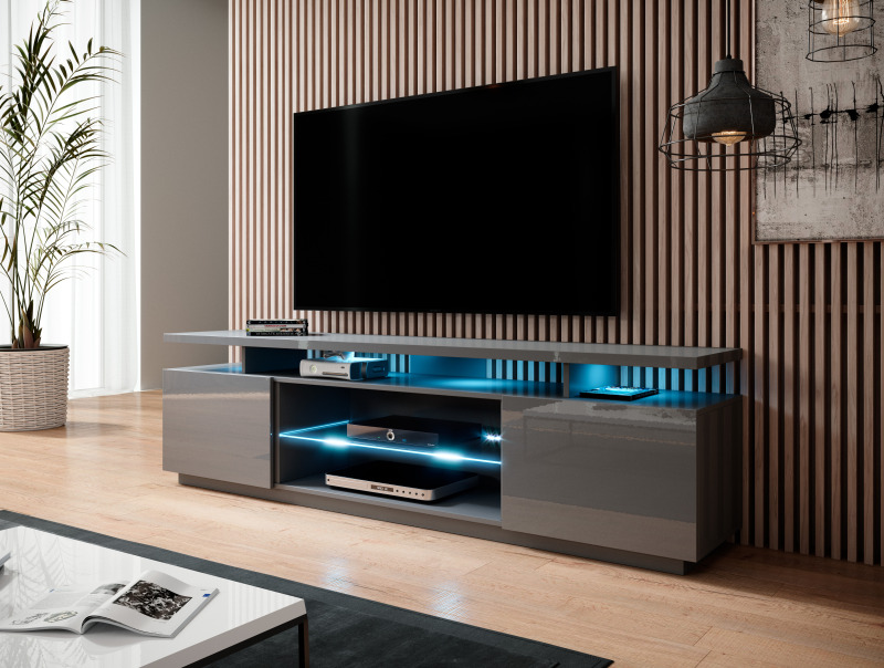 RTV stand EVA graphite gloss/ graphite gloss DIOMMI CAMA-EVA-RTV-GRA/GRA DIOMMI-60-19662