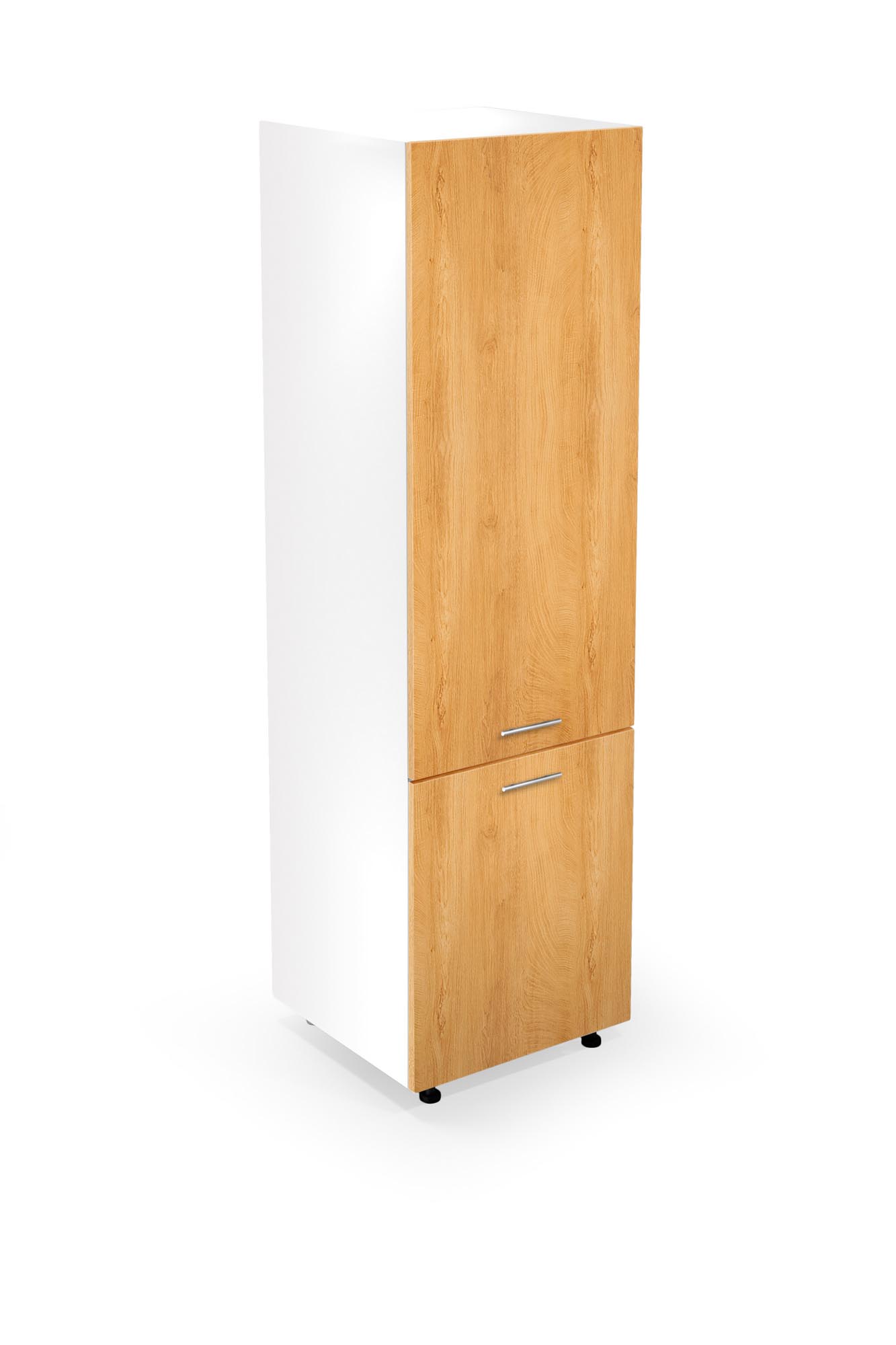 VENTO DP-60/214 high cargo cabinet, color: white/honey oak DIOMMI V-UA-VENTO-DU-60/214-D.MIODOWY DIOMMI-60-22873