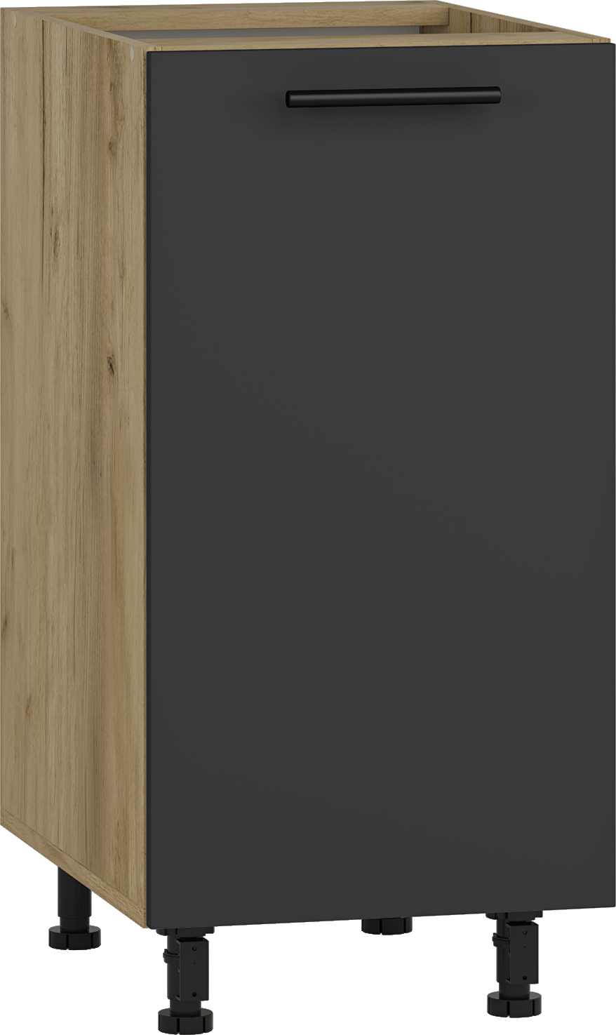 VENTO D-40/82 lower cabinet, color: craft oak/antracite DIOMMI V-UA-VENTO-D-40/82-ANTRACYT DIOMMI-60-22810 VENTO D-40/82 lower cabinet, color: craft oak/antracite DIOMMI V-UA-VENTO-D-40/82-ANTRACYT DIOMMI-60-22810