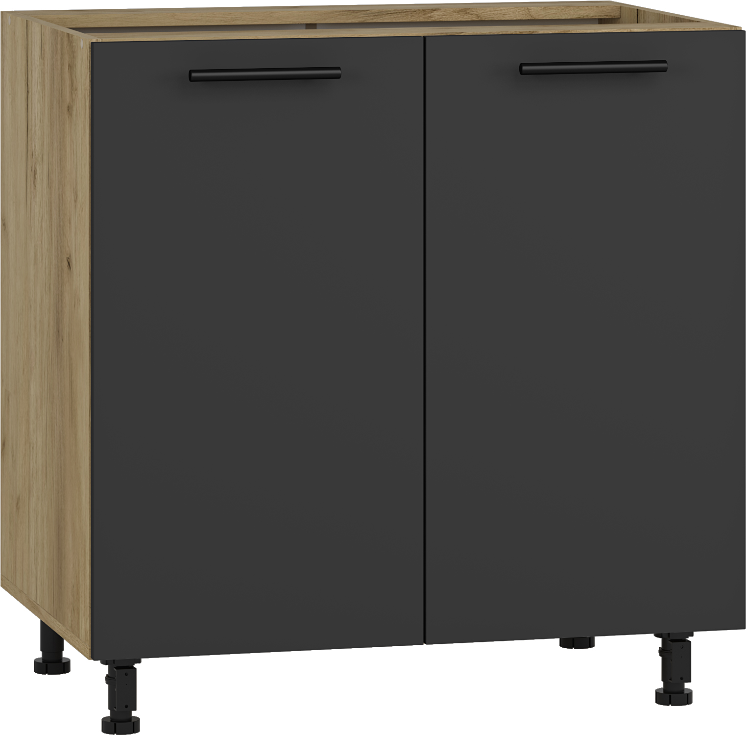 VENTO D-80/82 lower cabinet, color: craft oak/antracite DIOMMI V-UA-VENTO-D-80/82-ANTRACYT DIOMMI-60-22820 VENTO D-80/82 lower cabinet, color: craft oak/antracite DIOMMI V-UA-VENTO-D-80/82-ANTRACYT DIOMMI-60-22820