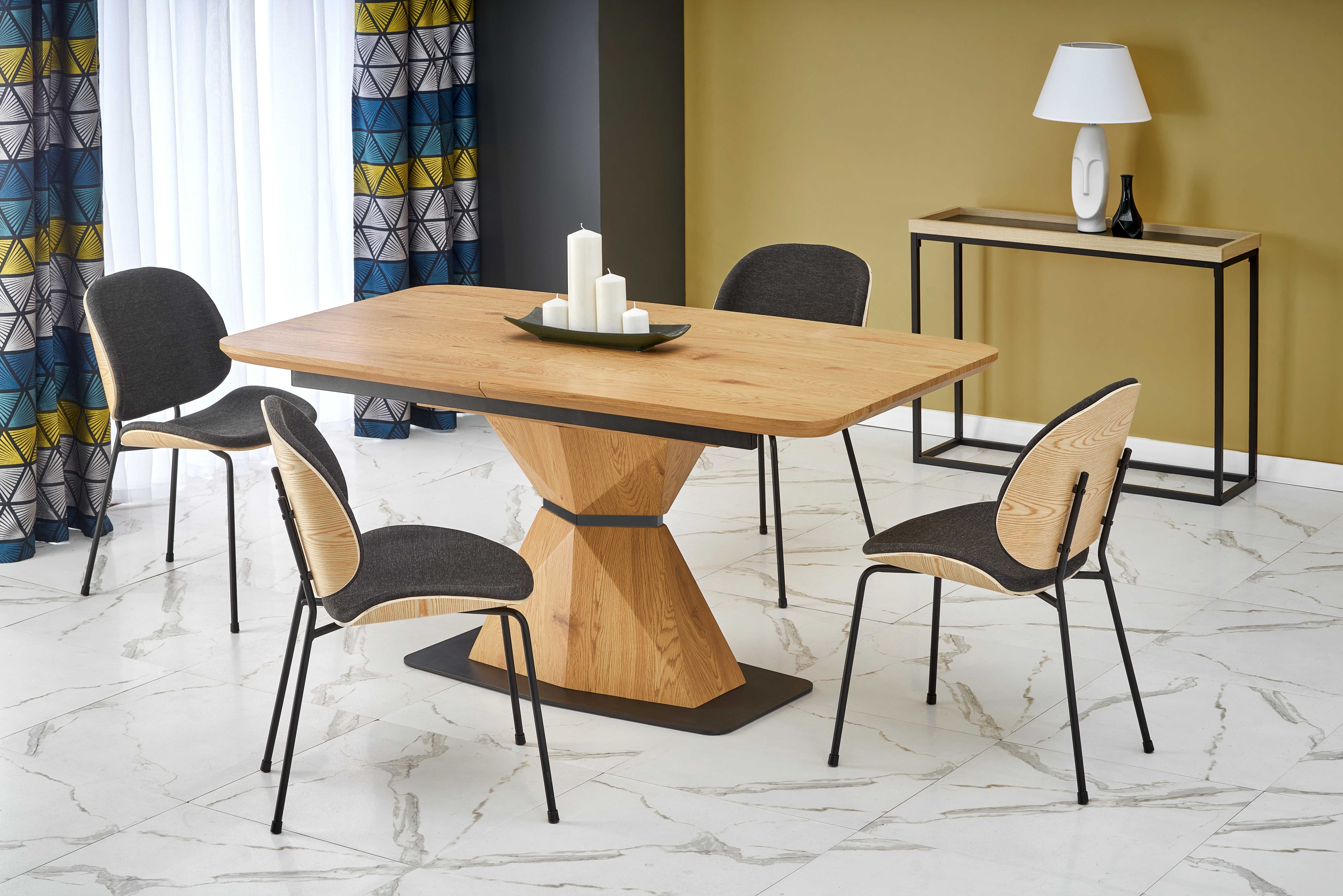 DIAMOND table golden oak, leg goldean oak DIOMMI V-CH-DIAMOND-ST DIOMMI-60-20585