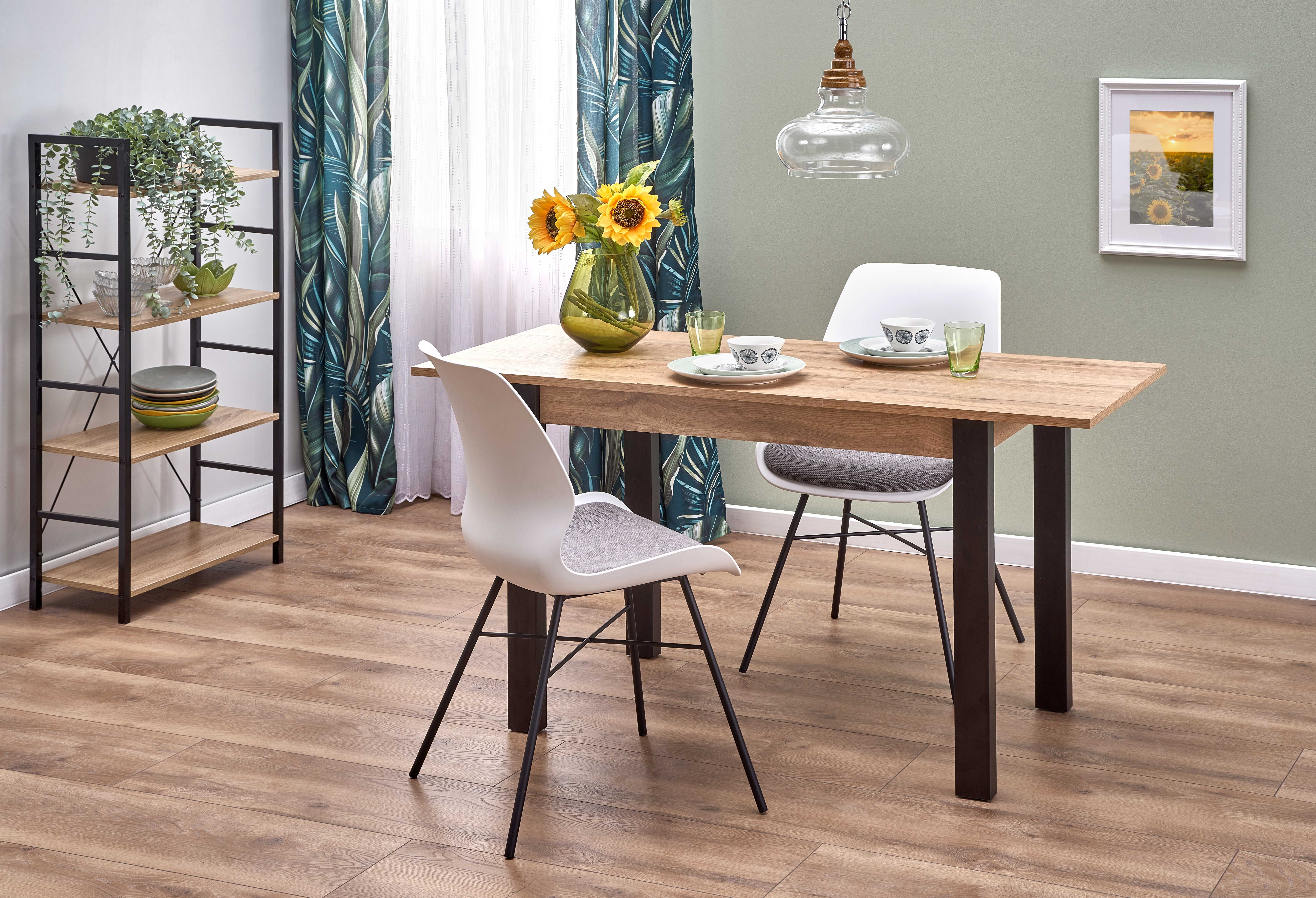 GINO table votan oak/black DIOMMI V-PL-GINO-ST-WOTAN/CZARNY DIOMMI-60-22209 GINO table votan oak/black DIOMMI V-PL-GINO-ST-WOTAN/CZARNY DIOMMI-60-22209