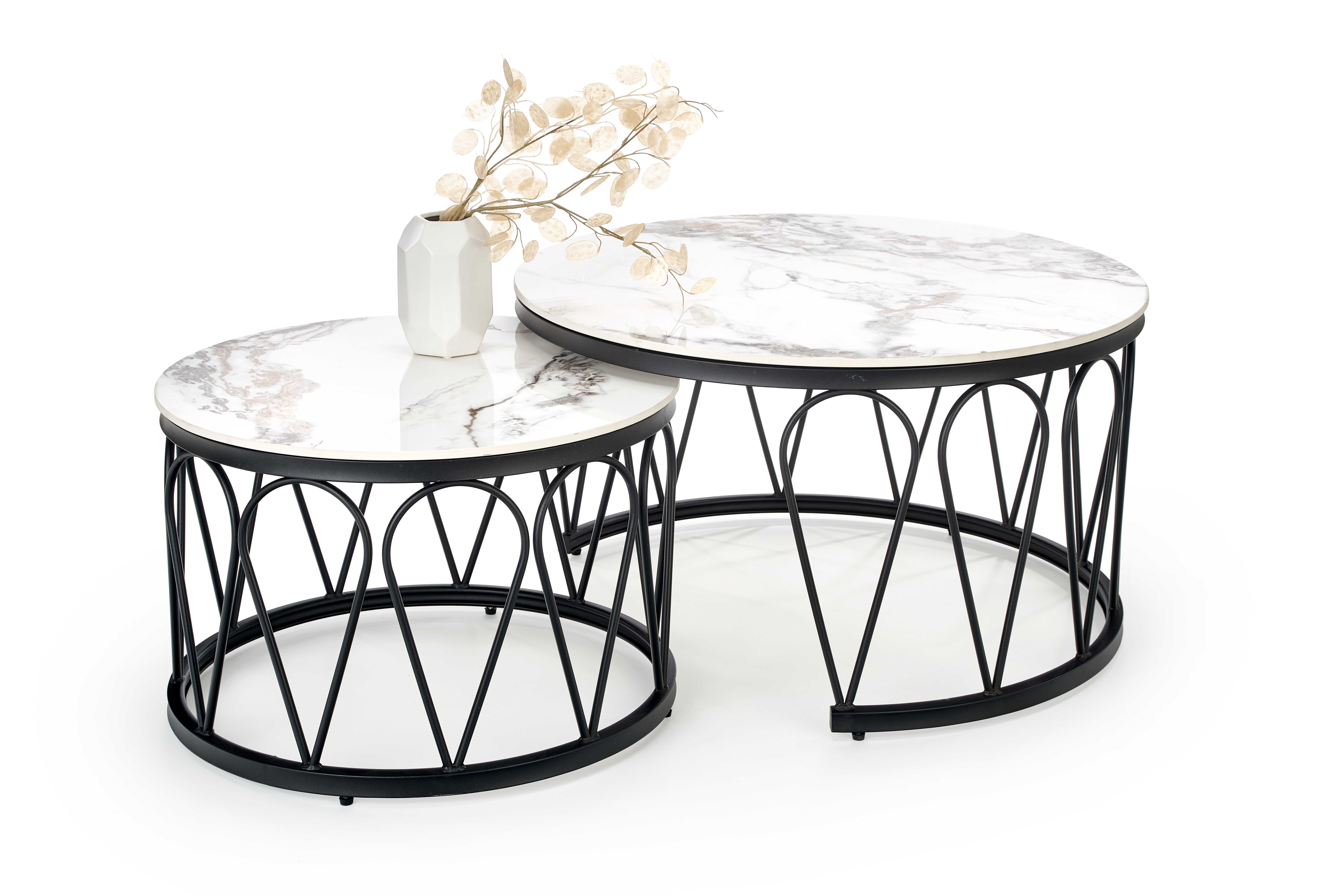 FORMOSA set of 2 coffee tables, white marble DIOMMI V-CH-FORMOSA-LAW DIOMMI-60-20697 FORMOSA set of 2 coffee tables, white marble DIOMMI V-CH-FORMOSA-LAW DIOMMI-60-20697