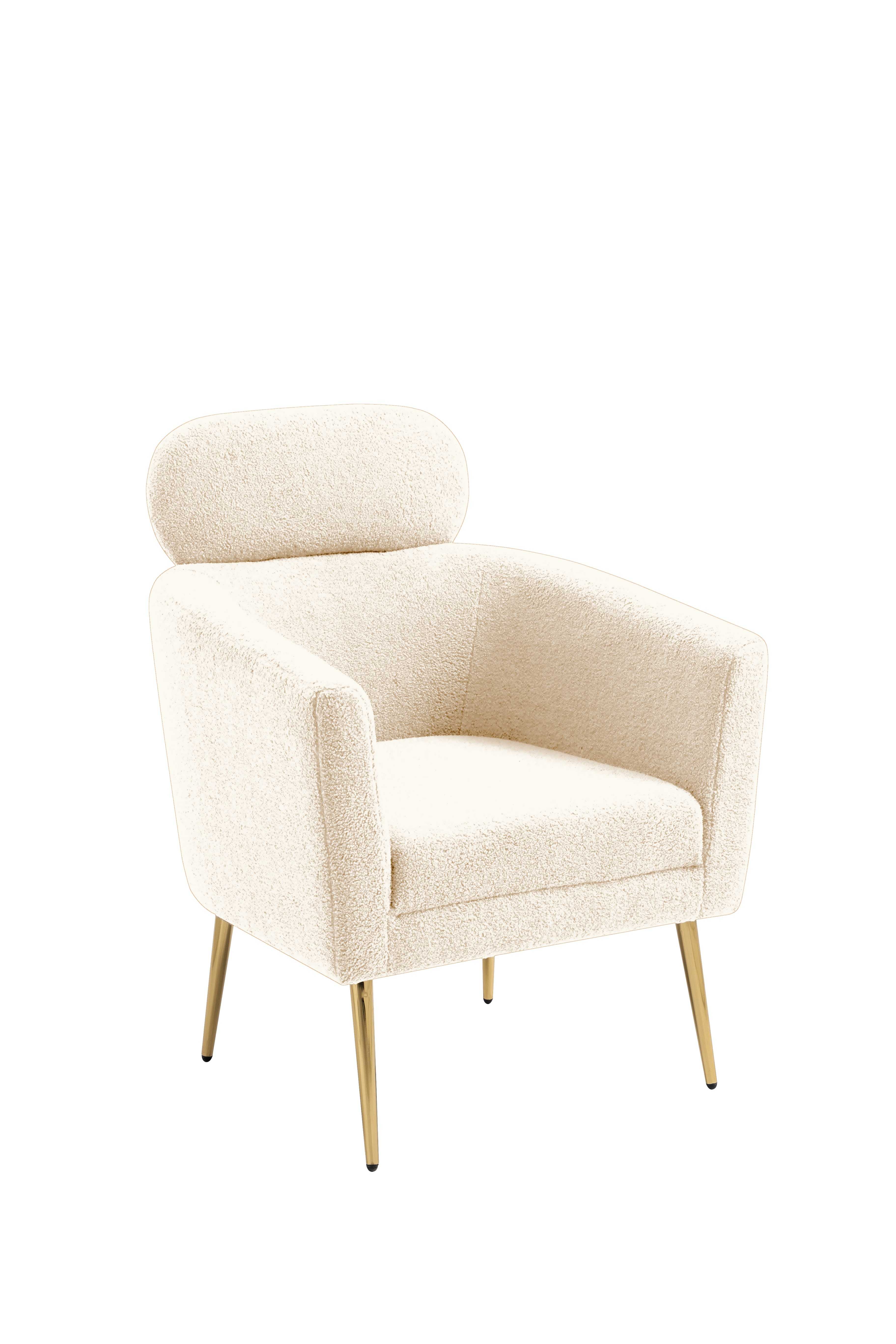 MELISA leisure armchair cream / gold DIOMMI V-CH-MELISA-FOT-KREMOWY DIOMMI-60-21510 MELISA leisure armchair cream / gold DIOMMI V-CH-MELISA-FOT-KREMOWY DIOMMI-60-21510