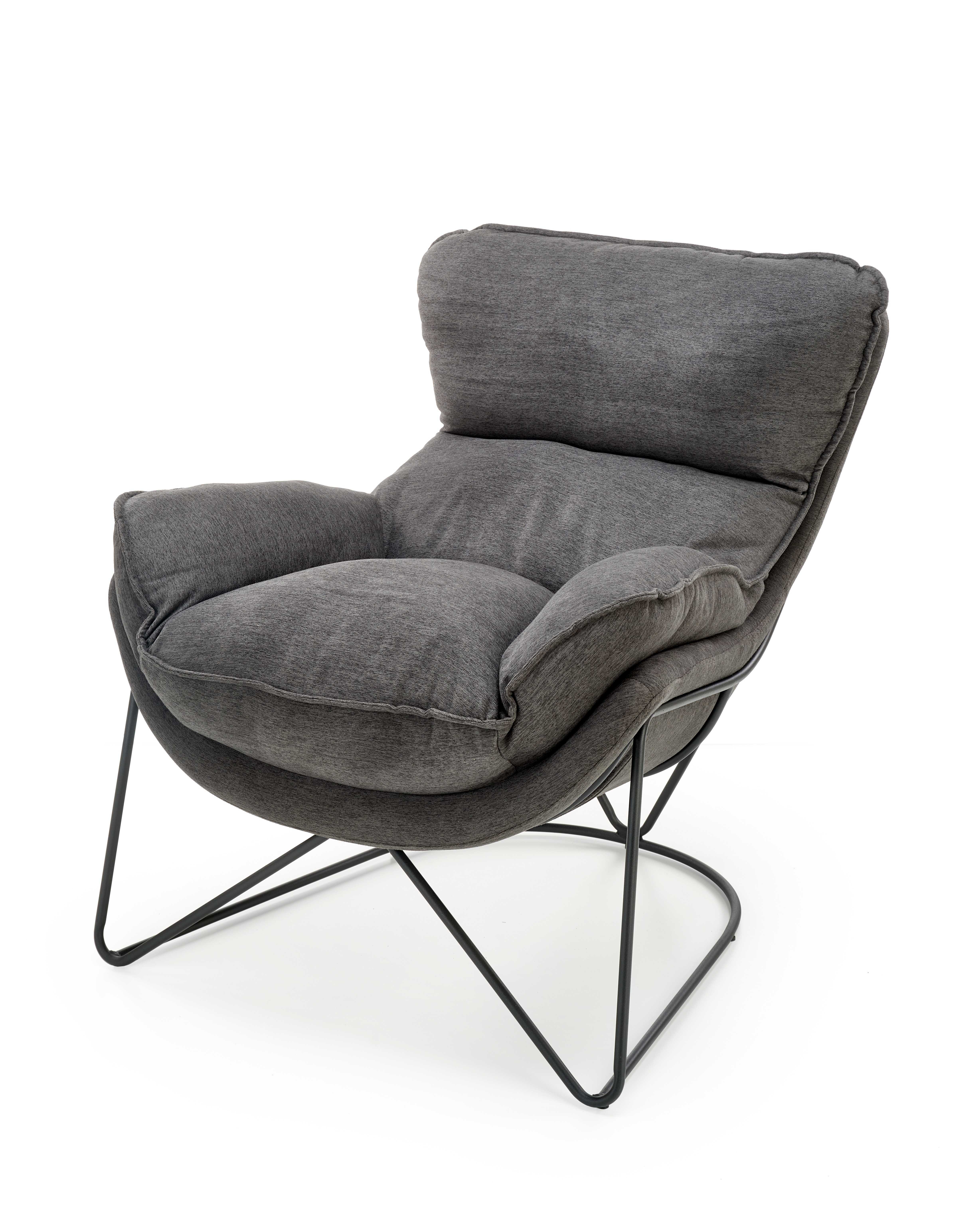 VOLKER leisure armchair dark grey/ black DIOMMI V-CH-VOLKER-FOT DIOMMI-60-21977 VOLKER leisure armchair dark grey/ black DIOMMI V-CH-VOLKER-FOT DIOMMI-60-21977