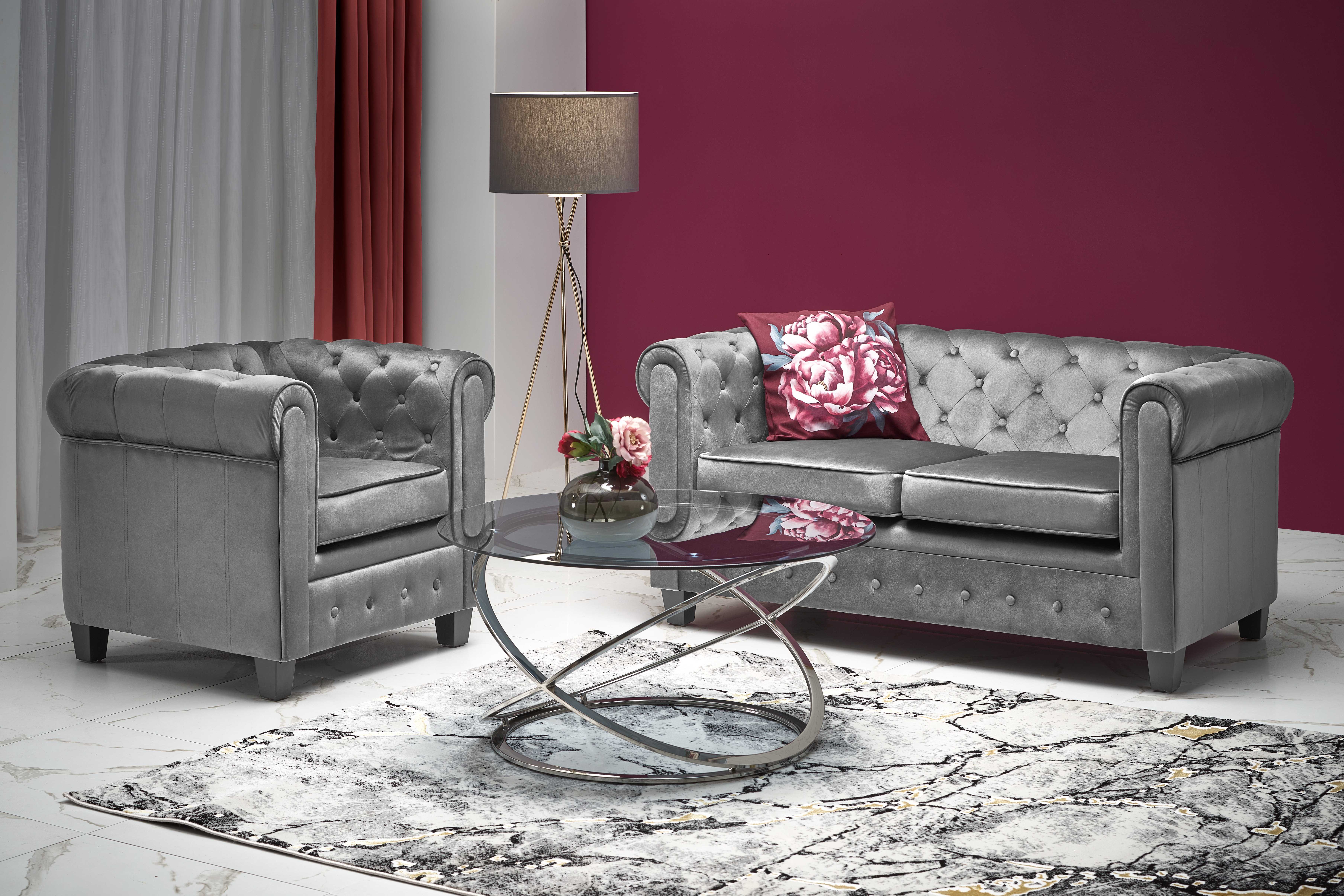 ERIKSEN leisure armchair grey / black DIOMMI V-CH-ERIKSEN-FOT-POPIELATY DIOMMI-60-20644 ERIKSEN leisure armchair grey / black DIOMMI V-CH-ERIKSEN-FOT-POPIELATY DIOMMI-60-20644