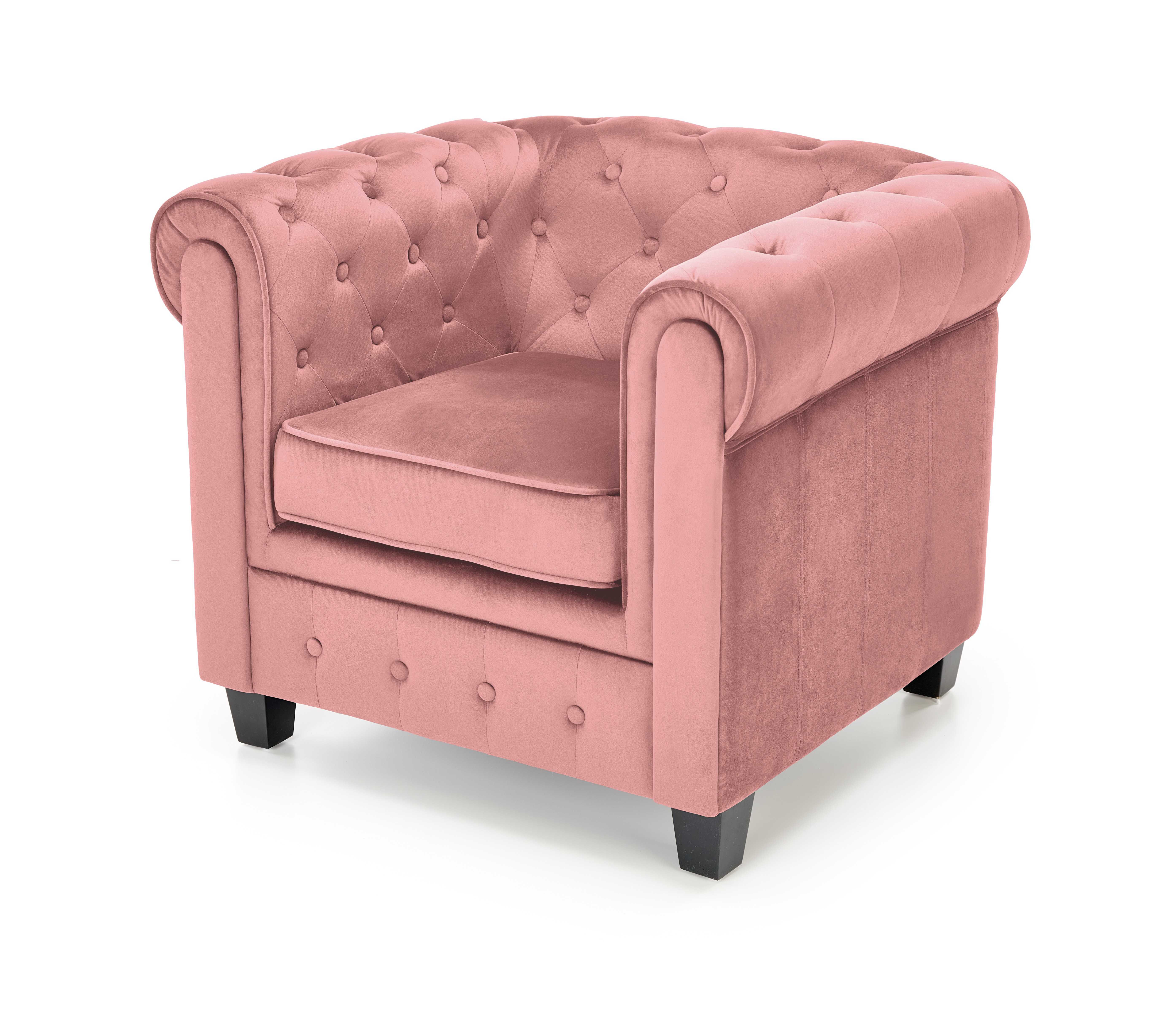 ERIKSEN leisure armchair pink / black DIOMMI V-CH-ERIKSEN-FOT-RÓŻOWY DIOMMI-60-20645 ERIKSEN leisure armchair pink / black DIOMMI V-CH-ERIKSEN-FOT-RÓŻOWY DIOMMI-60-20645