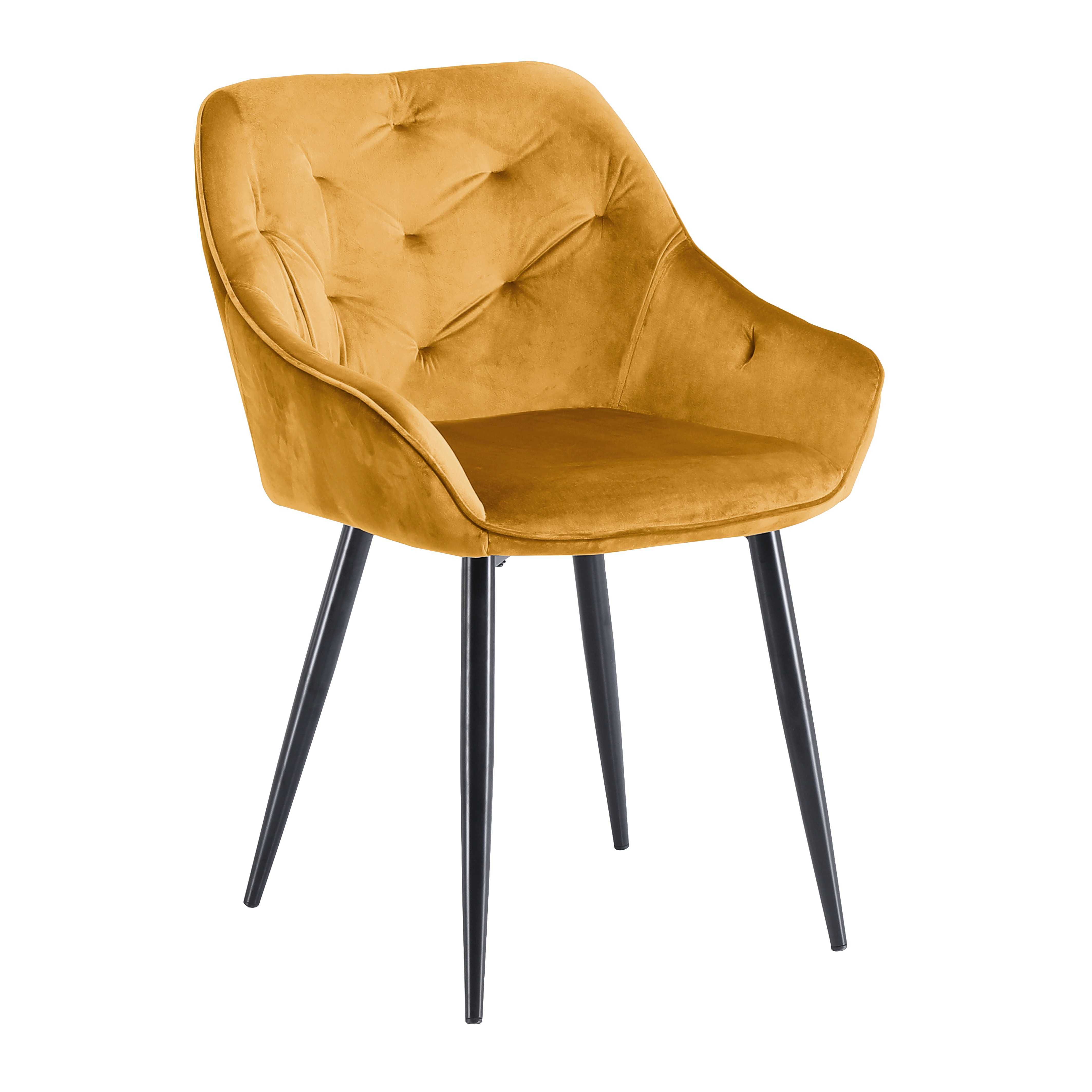 K487 chair mustard DIOMMI V-CH-K/487-KR-MUSZTARDOWY DIOMMI-60-21292