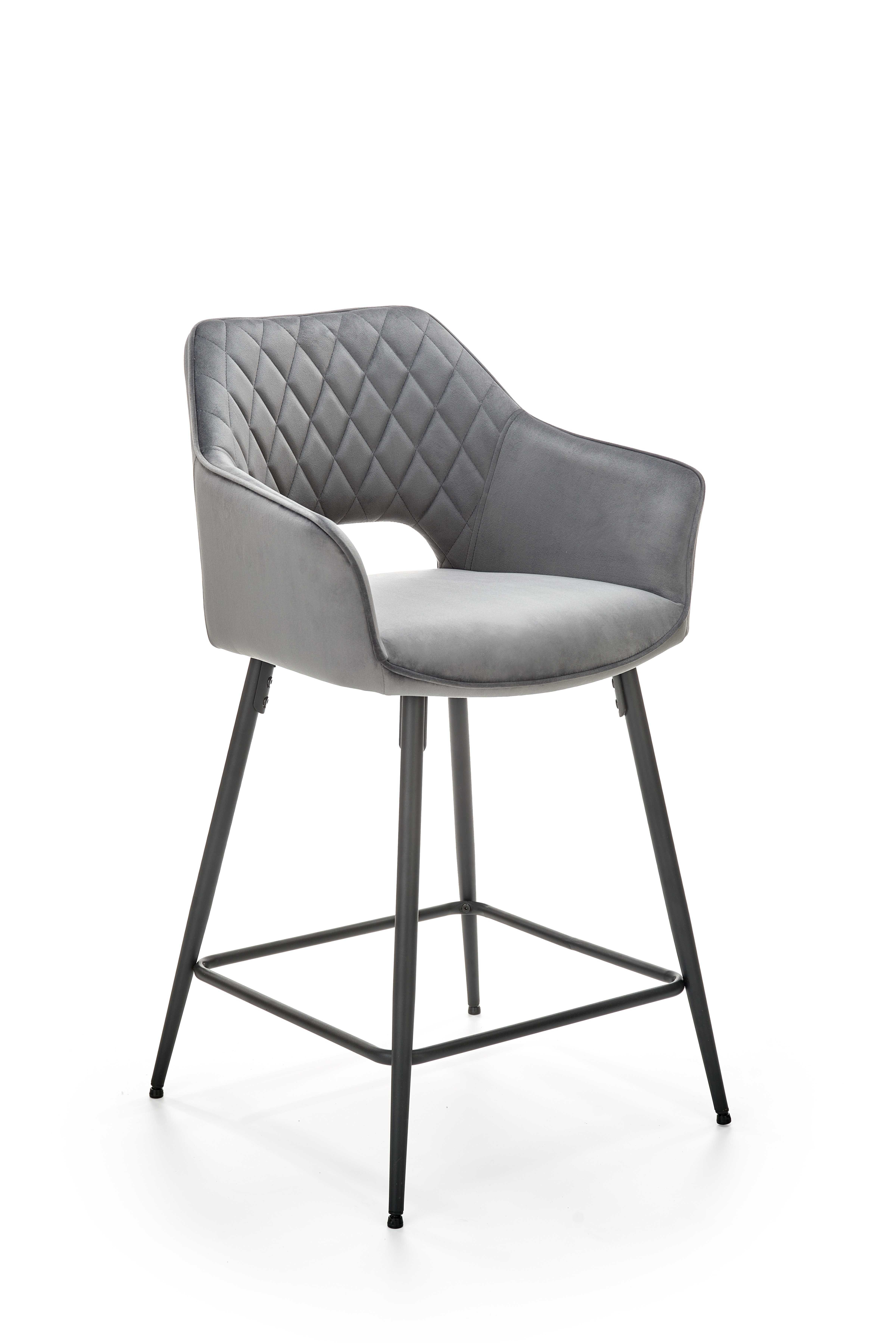 H107 bar stool, color: grey DIOMMI V-CH-H/107-POPIELATY DIOMMI-60-20777 H107 bar stool, color: grey DIOMMI V-CH-H/107-POPIELATY DIOMMI-60-20777