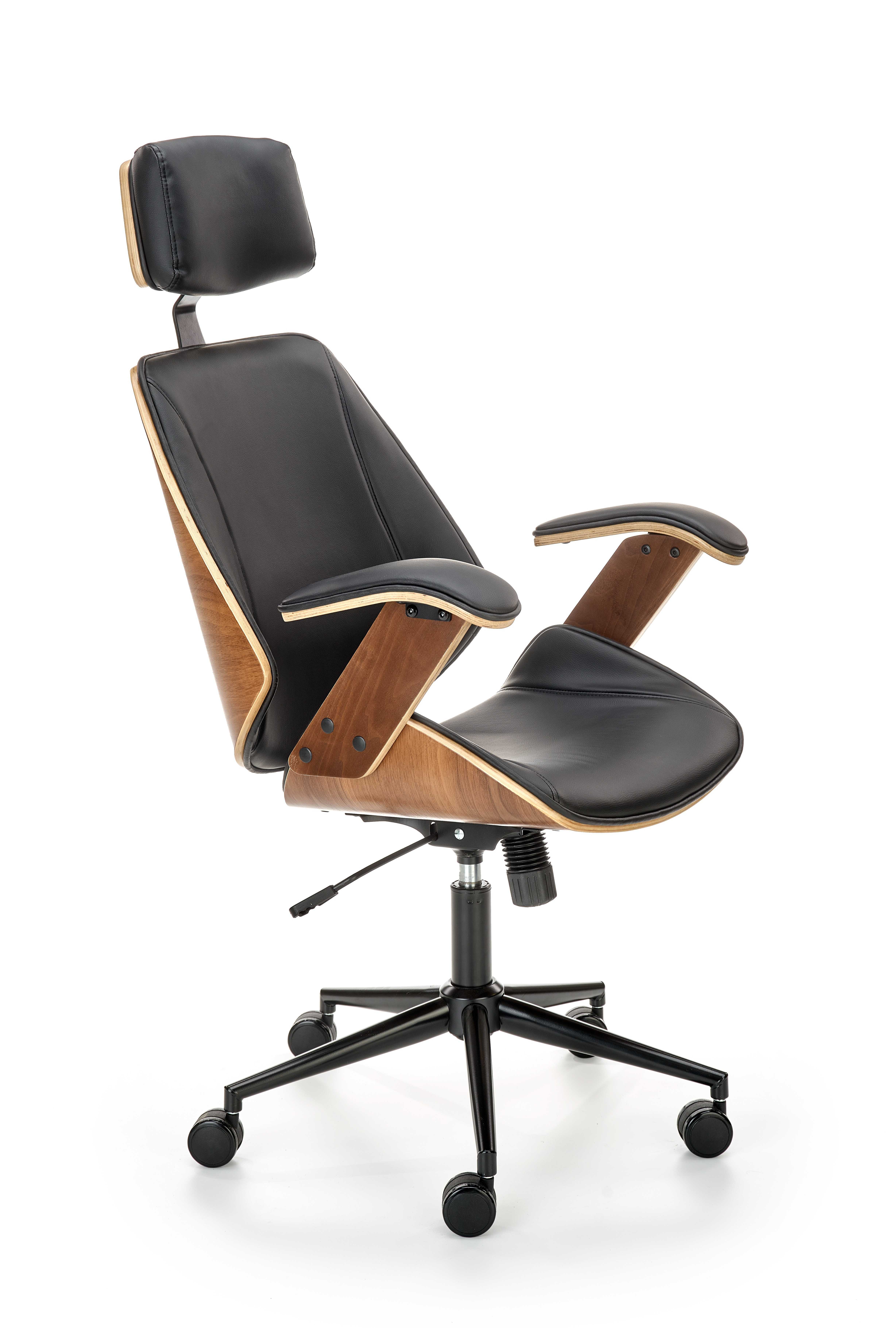 IGNAZIO swivel armchair, walnut/black DIOMMI V-CH-IGNAZIO-FOT-CZARNY DIOMMI-60-20870 IGNAZIO swivel armchair, walnut/black DIOMMI V-CH-IGNAZIO-FOT-CZARNY DIOMMI-60-20870