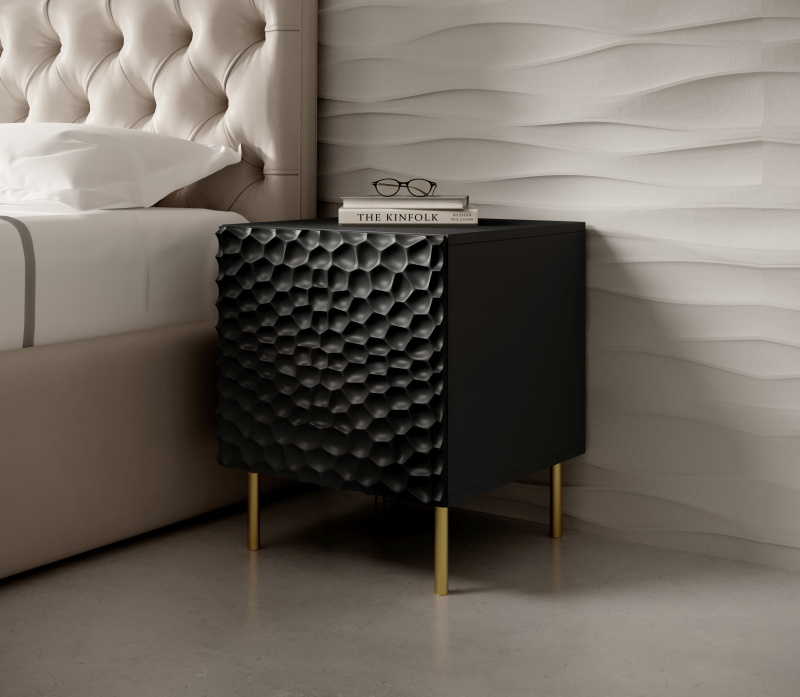 HOLE bed cabinet black mat/ black mat DIOMMI CAMA-HOLE-SZAFKI-NOCNE-CZ/CZ DIOMMI-60-19692 HOLE bed cabinet black mat/ black mat DIOMMI CAMA-HOLE-SZAFKI-NOCNE-CZ/CZ DIOMMI-60-19692