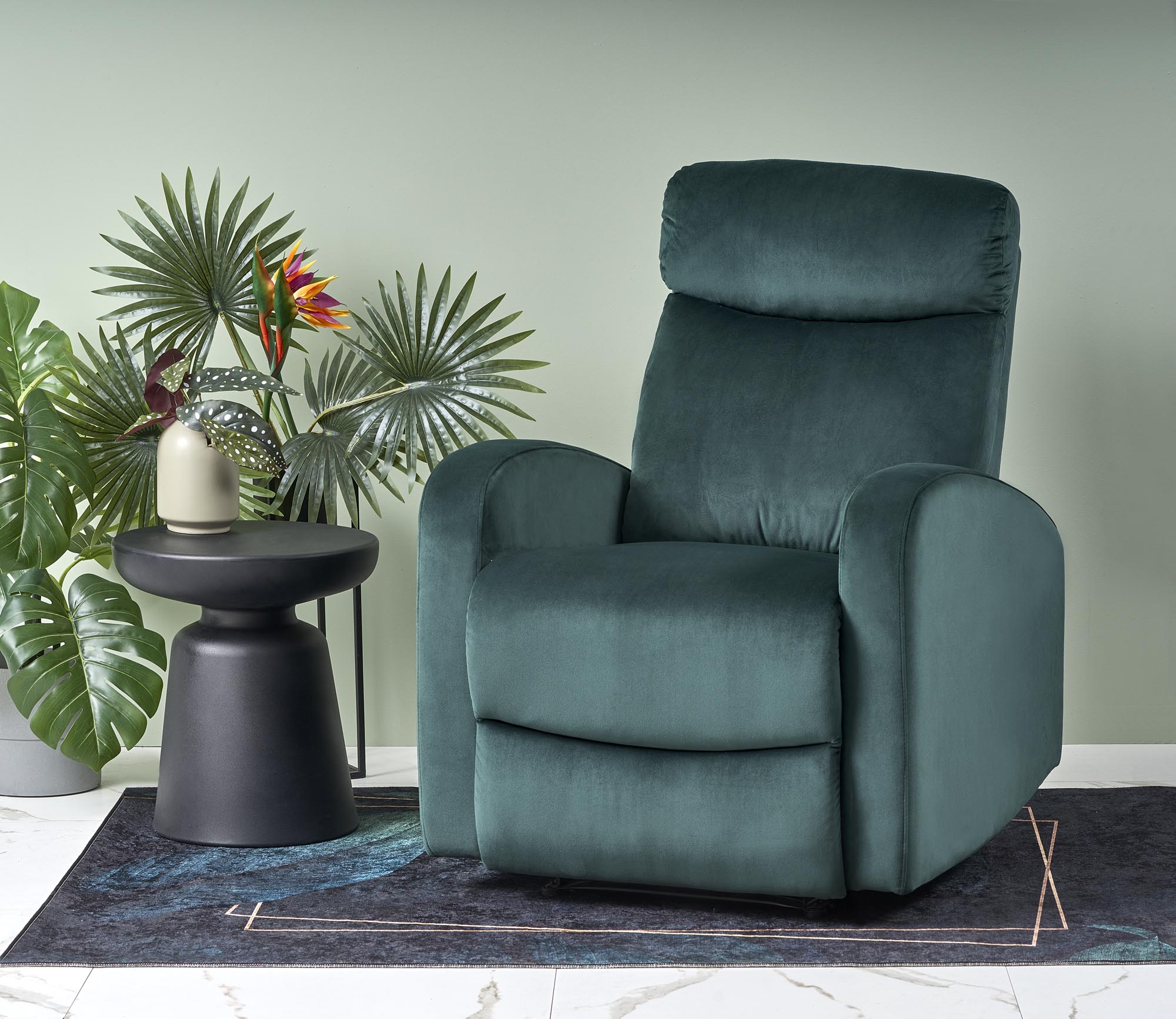WONDER recliner color: dark green DIOMMI V-CH-WONDER-FOT-C.ZIELONY DIOMMI-60-22028