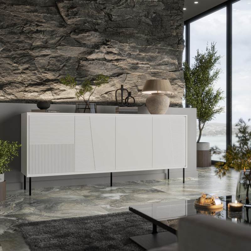 ABI chest of drawers mat white/ mat white DIOMMI-60-26125