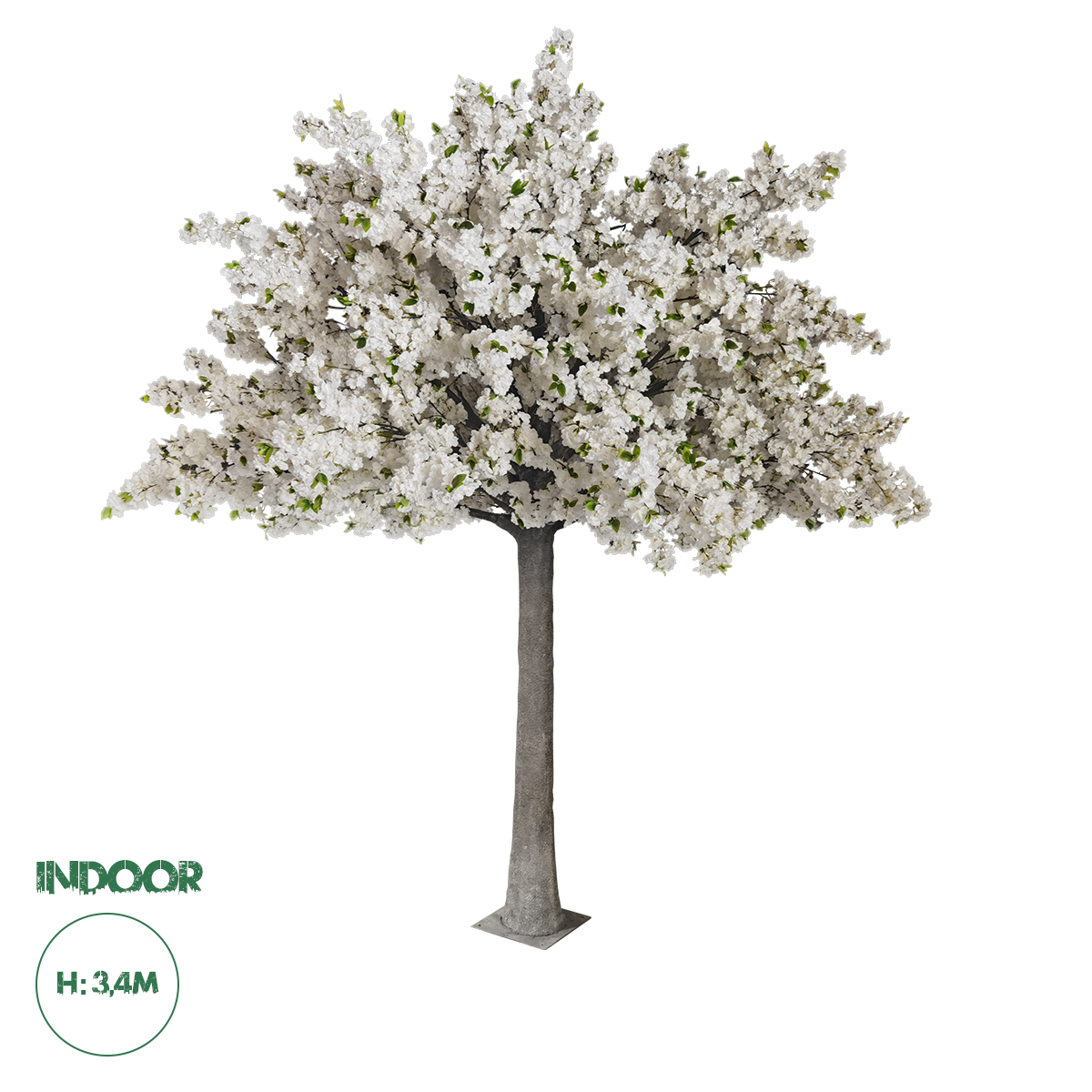 20163 GloboStar®  Artificial Garden ALMOND TREE 20163 Τεχνητό Διακοσμητικό Δέντρο Αμυγδαλιά Υ340cm