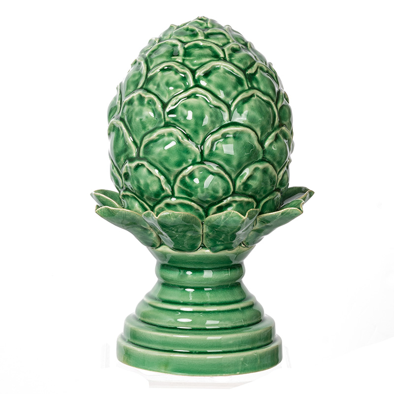 Artekko Artichoke Διακοσμητική Κεραμική Πράσινη Αγκινάρα (15.5x15.5x24)cm Artekko 2018