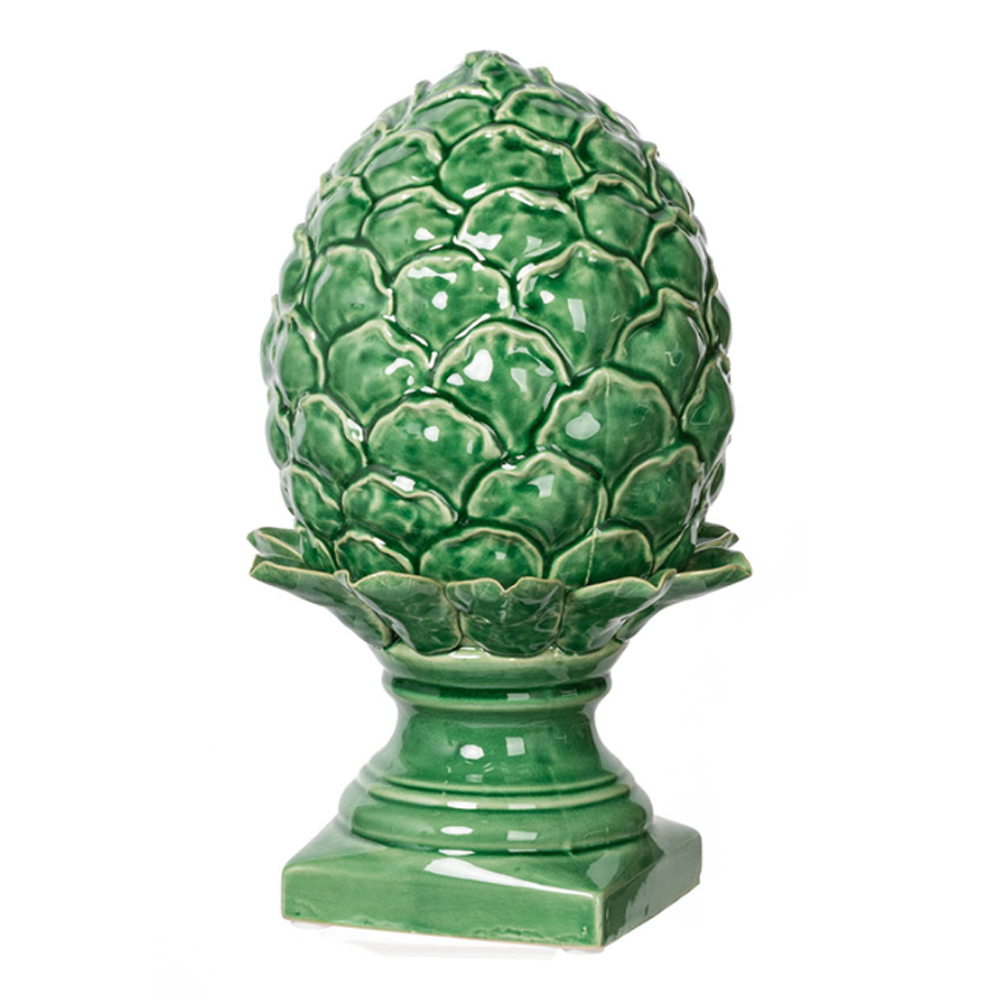 Artekko Artichoke Διακοσμητική Κεραμική Πράσινη Αγκινάρα (19x19x31)cm Artekko 2019