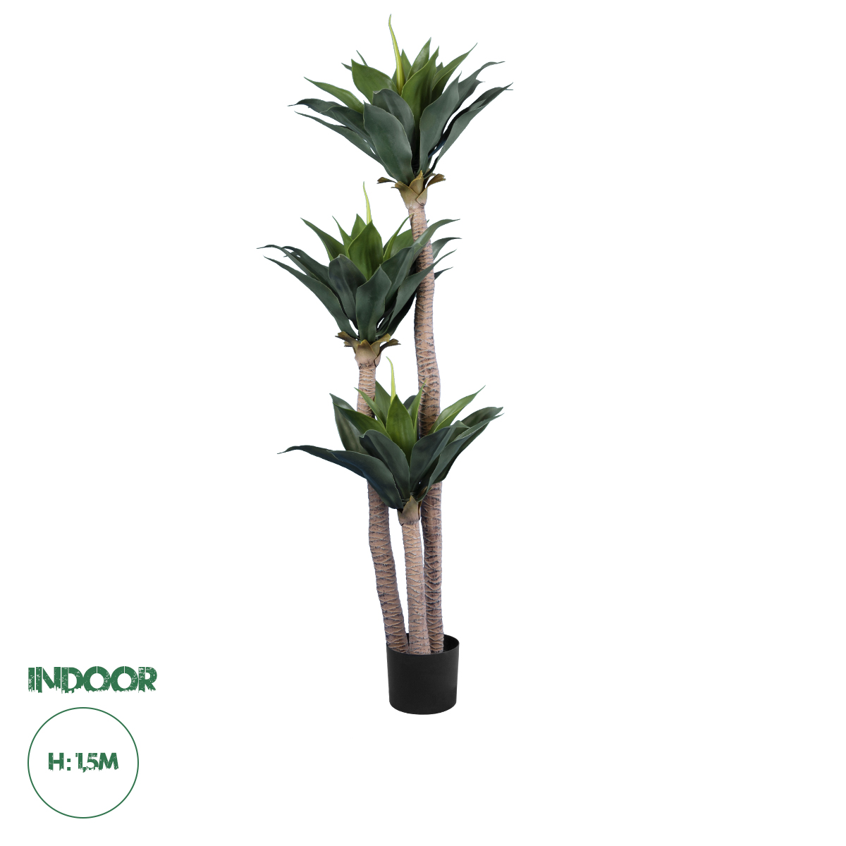 20215 GloboStar®  Artificial Garden AGAVE 20215 Τεχνητό Διακοσμητικό Φυτό Αγαύη Υ150cm