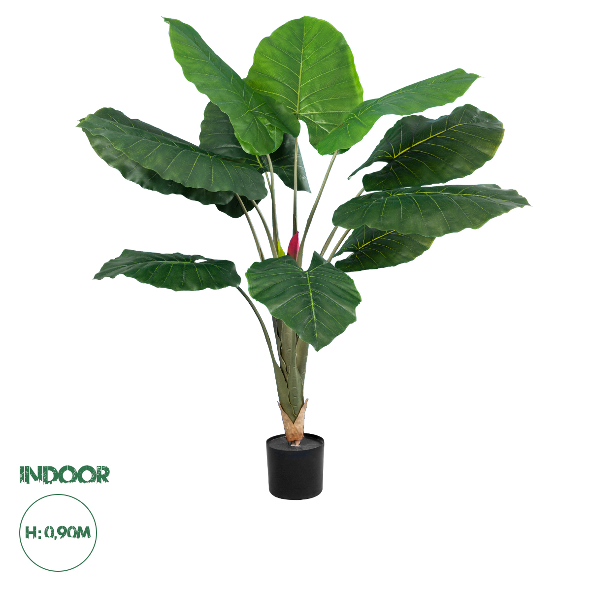 20216 GloboStar®  Artificial Garden TARO 20216 Τεχνητό Διακοσμητικό Φυτό Κολοκασία Υ140cm
