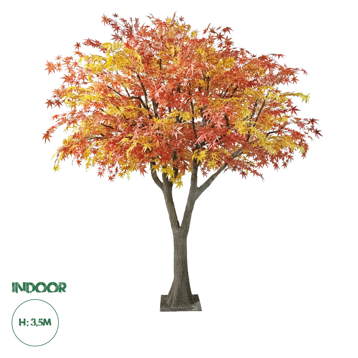 20360 GloboStar®  Artificial Garden AUTUMN MAPLE TREE 20360 Τεχνητό Διακοσμητικό Δέντρο Φθινοπωρινός Σφένδαμος Υ350cm