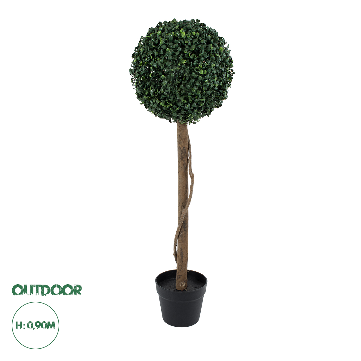 20406 GloboStar®  Artificial Garden BUXUS 20406 Τεχνητό Διακοσμητικό Φυτό Πυξός Υ90cm