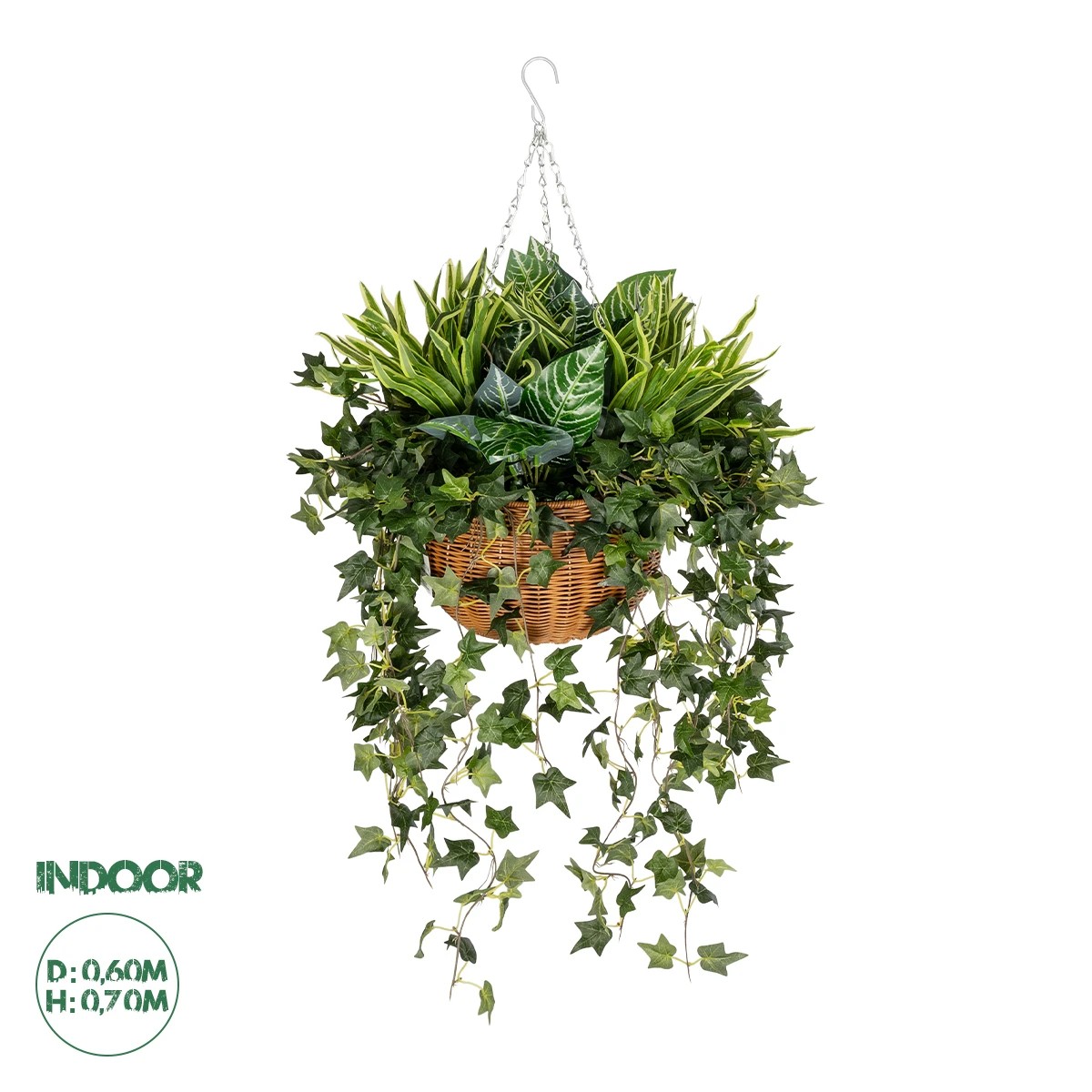 20623 GloboStar® Artificial Garden VARIOUS HANGING PLANT 20623 Τεχνητό Κρεμαστό Διακοσμητικό Φυτό Φτέρης Π60 x Μ60 x Y70cm 20623 GloboStar® Artificial Garden VARIOUS HANGING PLANT 20623 Τεχνητό Κρεμαστό Διακοσμητικό Φυτό Φτέρης Π60 x Μ60 x Y70cm
