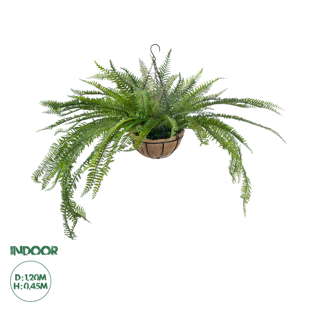 20624 GloboStar® Artificial Garden FERN HANGING PLANT 20624 Τεχνητό Κρεμαστό Διακοσμητικό Φυτό Φτέρης Y45cm 20624 GloboStar® Artificial Garden FERN HANGING PLANT 20624 Τεχνητό Κρεμαστό Διακοσμητικό Φυτό Φτέρης Y45cm