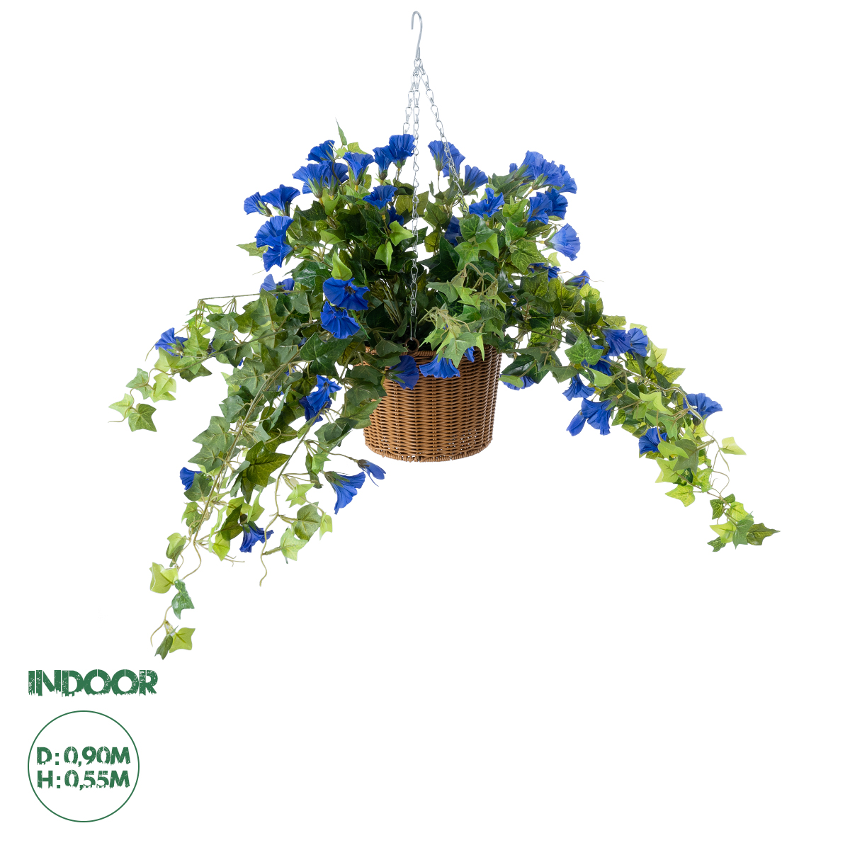 20636 GloboStar® Artificial Garden MORNING GLORY HANGING PLANT 20636 Τεχνητό Κρεμαστό Διακοσμητικό Φυτό Ορτανσίας Y55cm 20636 GloboStar® Artificial Garden MORNING GLORY HANGING PLANT 20636 Τεχνητό Κρεμαστό Διακοσμητικό Φυτό Ορτανσίας Y55cm