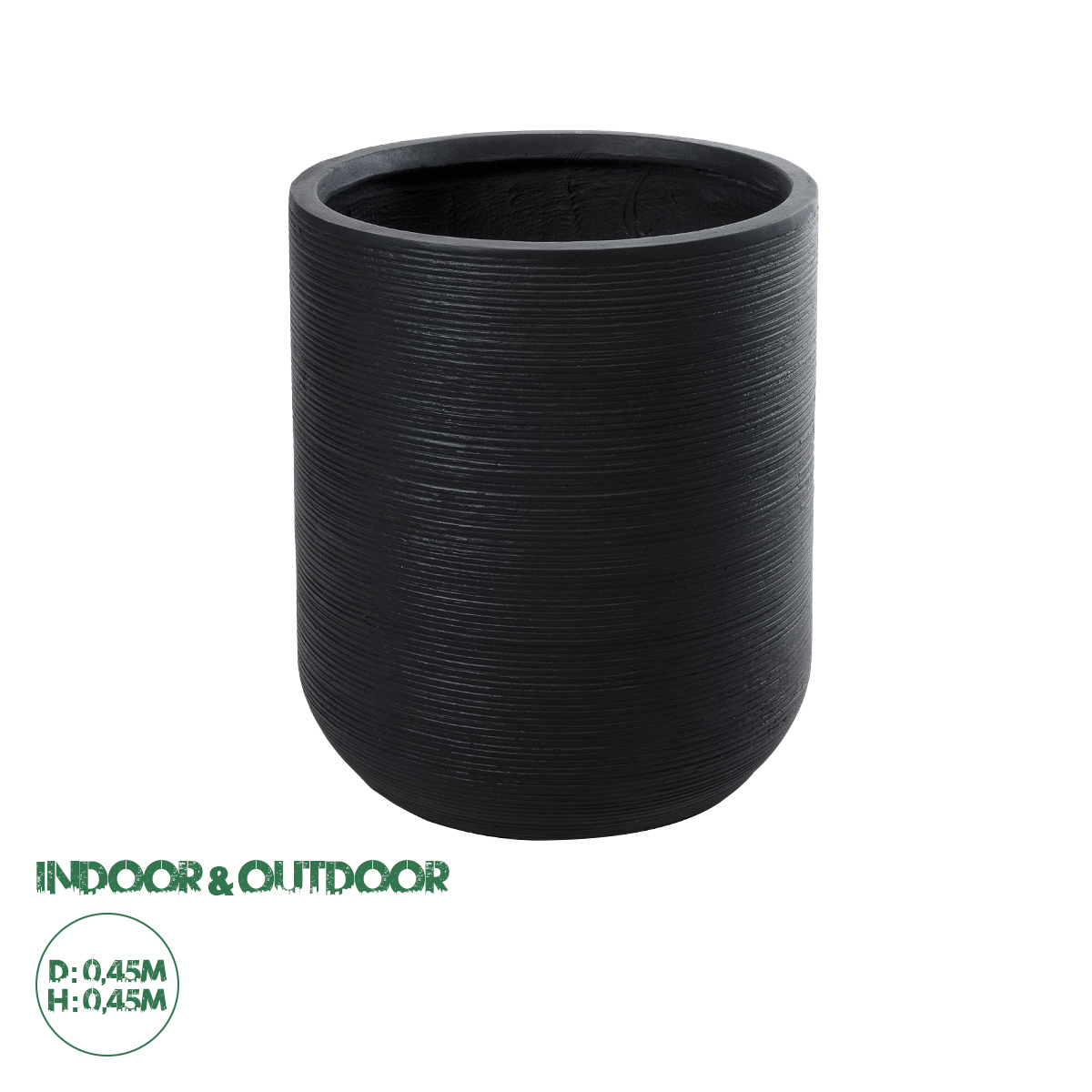 20694 GloboStar® Artificial Garden DAMASCUS 20694 Διακοσμητικό Πολυεστερικό Τσιμεντένιο Κασπώ Γλάστρα – Flower Pot Μαύρο Φ45 x Υ45cm 20694 GloboStar® Artificial Garden DAMASCUS 20694 Διακοσμητικό Πολυεστερικό Τσιμεντένιο Κασπώ Γλάστρα – Flower Pot Μαύρο Φ45 x Υ45cm