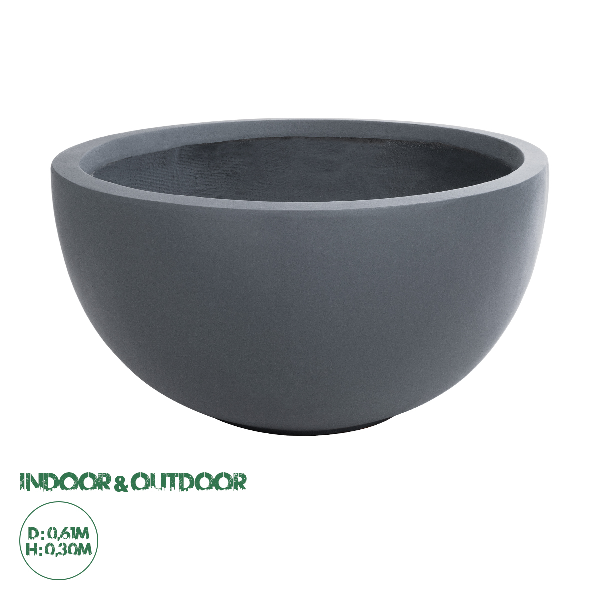 20697 GloboStar® Artificial Garden BALTIMORE 20697 Διακοσμητικό Πολυεστερικό Τσιμεντένιο Κασπώ Γλάστρα – Flower Pot Γκρι Φ61 x Υ30cm 20697 GloboStar® Artificial Garden BALTIMORE 20697 Διακοσμητικό Πολυεστερικό Τσιμεντένιο Κασπώ Γλάστρα – Flower Pot Γκρι Φ61 x Υ30cm