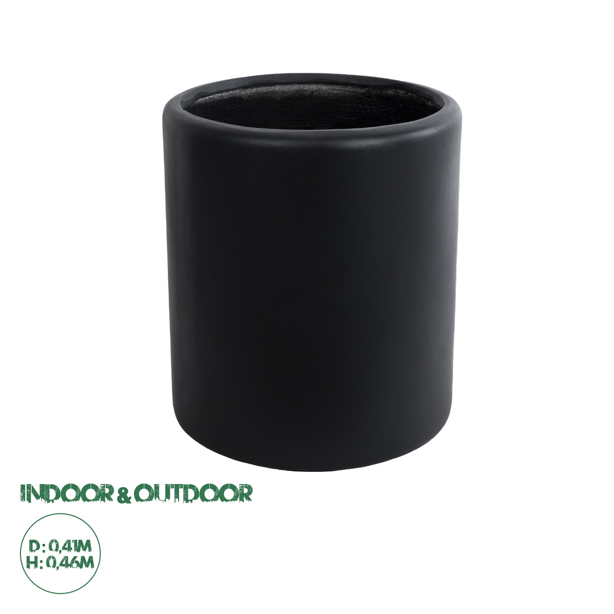 20698 GloboStar® Artificial Garden PUEBLA 20698 Διακοσμητικό Πολυεστερικό Τσιμεντένιο Κασπώ Γλάστρα – Flower Pot Μαύρο Φ41 x Υ46cm 20698 GloboStar® Artificial Garden PUEBLA 20698 Διακοσμητικό Πολυεστερικό Τσιμεντένιο Κασπώ Γλάστρα – Flower Pot Μαύρο Φ41 x Υ46cm