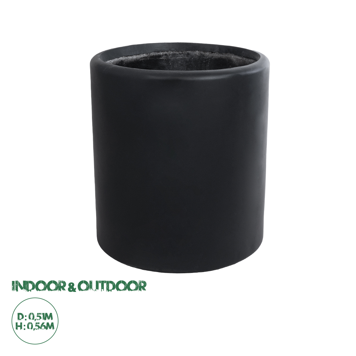 20699 GloboStar® Artificial Garden PUEBLA 20699 Διακοσμητικό Πολυεστερικό Τσιμεντένιο Κασπώ Γλάστρα – Flower Pot Μαύρο Φ51 x Υ56cm 20699 GloboStar® Artificial Garden PUEBLA 20699 Διακοσμητικό Πολυεστερικό Τσιμεντένιο Κασπώ Γλάστρα – Flower Pot Μαύρο Φ51 x Υ56cm