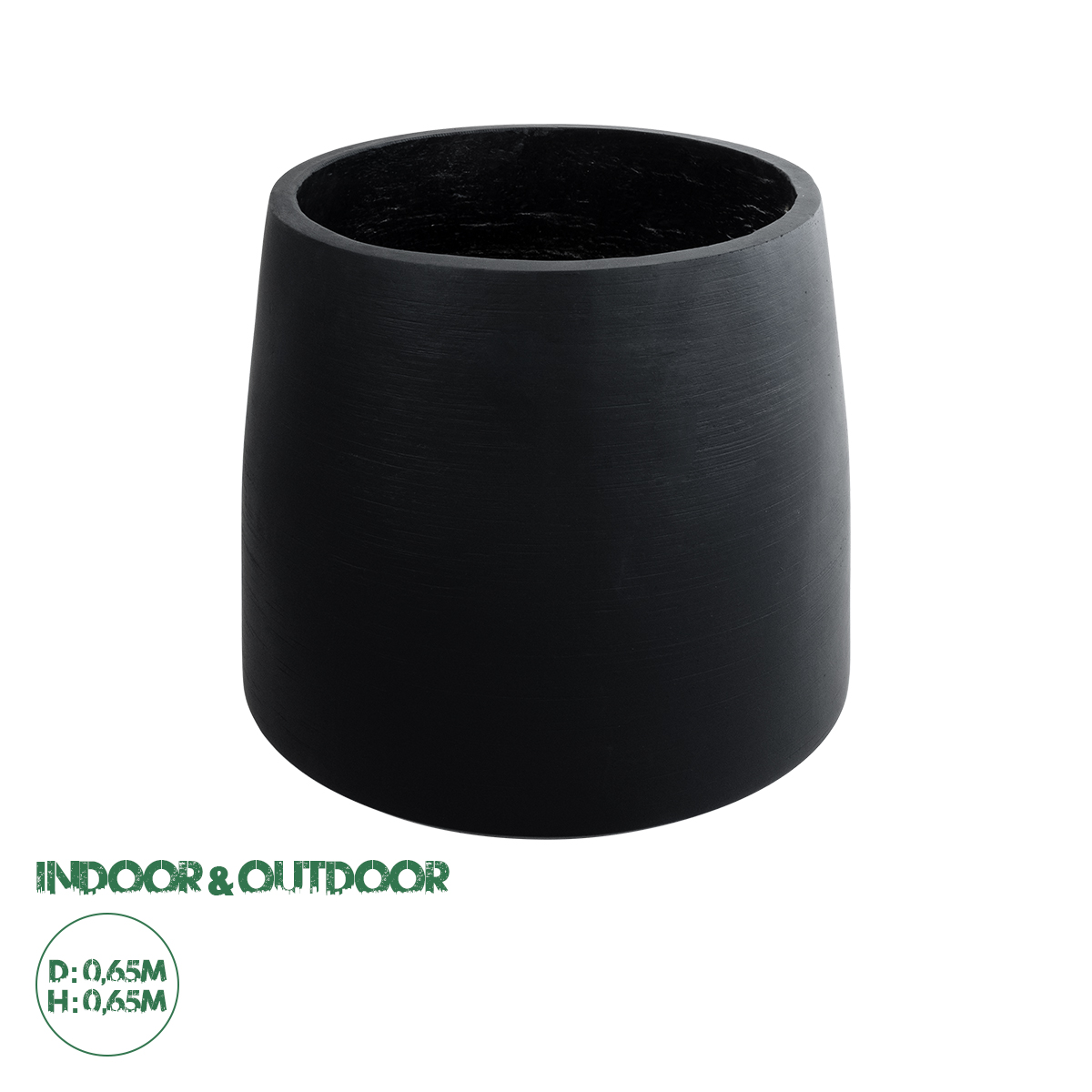 20703 GloboStar® Artificial Garden TIJUANA 20703 Διακοσμητικό Πολυεστερικό Τσιμεντένιο Κασπώ Γλάστρα – Flower Pot Μαύρο Φ65 x Υ65cm 20703 GloboStar® Artificial Garden TIJUANA 20703 Διακοσμητικό Πολυεστερικό Τσιμεντένιο Κασπώ Γλάστρα – Flower Pot Μαύρο Φ65 x Υ65cm