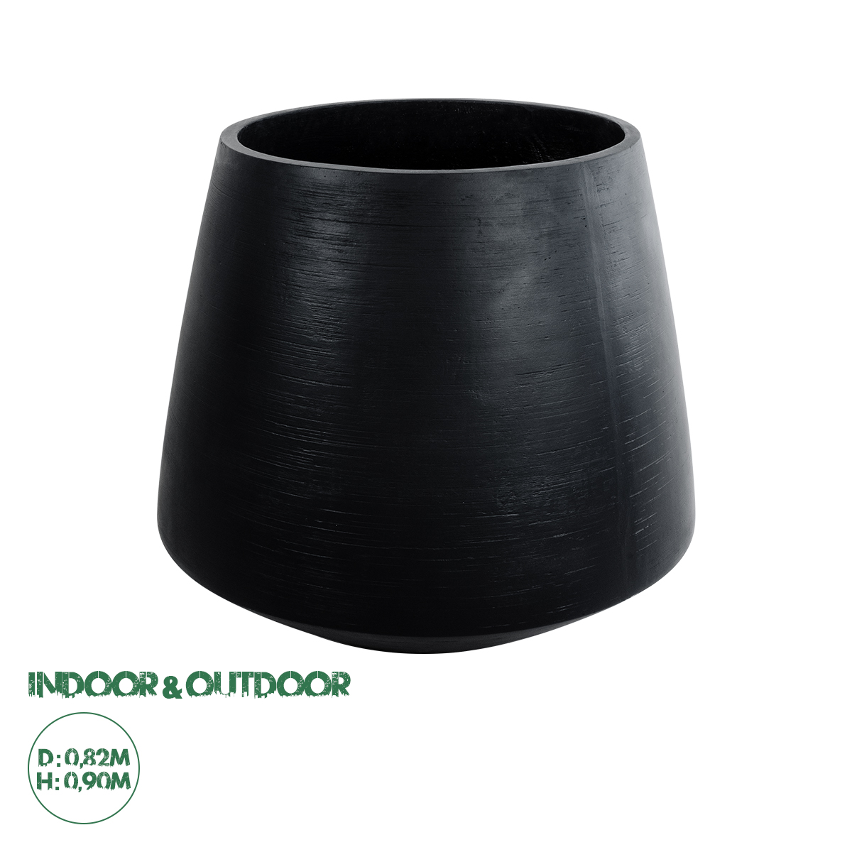 20704 GloboStar® Artificial Garden TIJUANA 20704 Διακοσμητικό Πολυεστερικό Τσιμεντένιο Κασπώ Γλάστρα – Flower Pot Μαύρο Φ82 x Υ90cm 20704 GloboStar® Artificial Garden TIJUANA 20704 Διακοσμητικό Πολυεστερικό Τσιμεντένιο Κασπώ Γλάστρα – Flower Pot Μαύρο Φ82 x Υ90cm