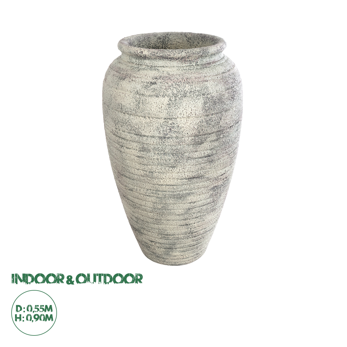 20721 GloboStar® Artificial Garden IRISH 20721 Επιδαπέδιο Πολυεστερικό Τσιμεντένιο Κασπώ Γλάστρα – Flower Pot Λευκό με Μπεζ Φ55 x Υ90cm 20721 GloboStar® Artificial Garden IRISH 20721 Επιδαπέδιο Πολυεστερικό Τσιμεντένιο Κασπώ Γλάστρα – Flower Pot Λευκό με Μπεζ Φ55 x Υ90cm