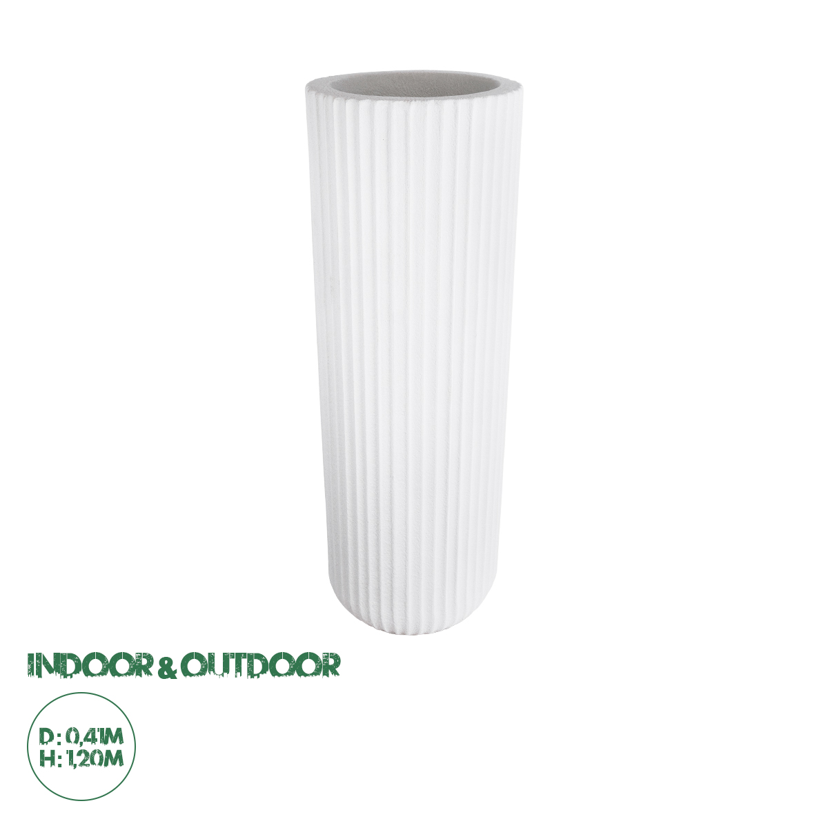 20735 GloboStar® Artificial Garden MARSALA 20735 Επιδαπέδιο Πολυεστερικό Τσιμεντένιο Κασπώ Γλάστρα – Flower Pot Λευκό Φ41 x Υ120cm 20735 GloboStar® Artificial Garden MARSALA 20735 Επιδαπέδιο Πολυεστερικό Τσιμεντένιο Κασπώ Γλάστρα – Flower Pot Λευκό Φ41 x Υ120cm