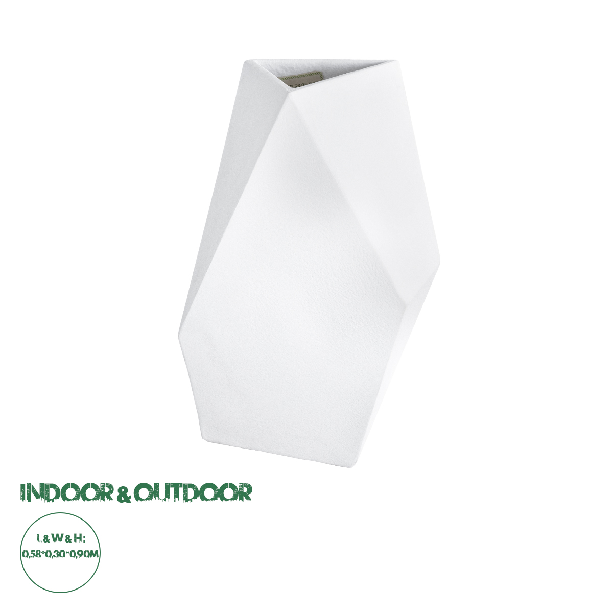 20738 GloboStar® Artificial Garden ALBEROBELLO 20738 Επιδαπέδιο Πολυεστερικό Τσιμεντένιο Κασπώ Γλάστρα – Flower Pot Λευκό Μ58 x Π30 x Υ90cm 20738 GloboStar® Artificial Garden ALBEROBELLO 20738 Επιδαπέδιο Πολυεστερικό Τσιμεντένιο Κασπώ Γλάστρα – Flower Pot Λευκό Μ58 x Π30 x Υ90cm
