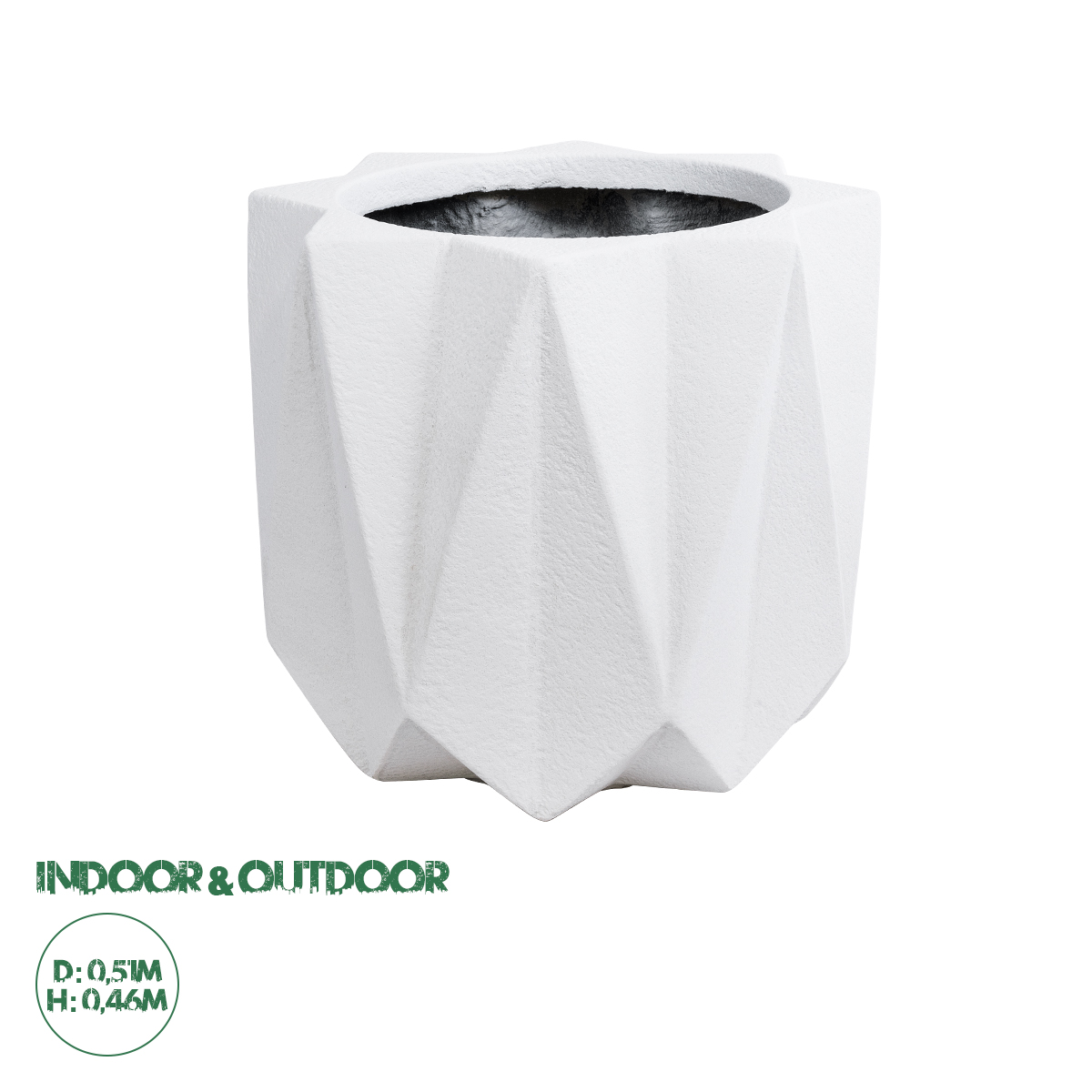 20741 GloboStar® Artificial Garden PADOVA 20741 Επιδαπέδιο Πολυεστερικό Τσιμεντένιο Κασπώ Γλάστρα – Flower Pot Λευκό Φ51 x Υ46cm 20741 GloboStar® Artificial Garden PADOVA 20741 Επιδαπέδιο Πολυεστερικό Τσιμεντένιο Κασπώ Γλάστρα – Flower Pot Λευκό Φ51 x Υ46cm