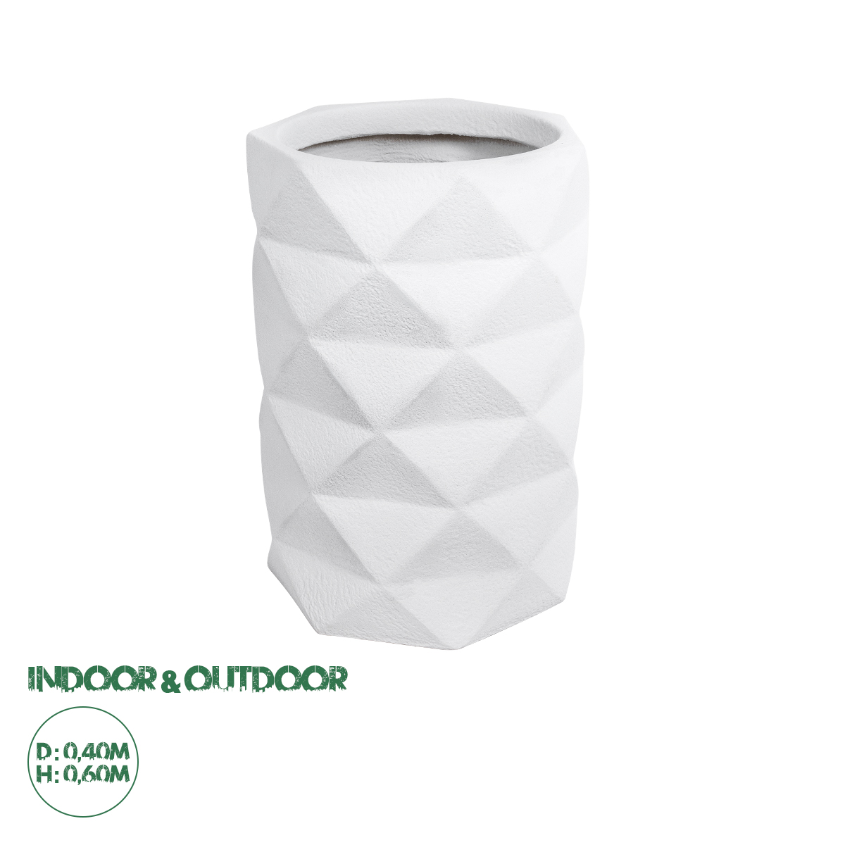 20743 GloboStar® Artificial Garden VARENNA 20743 Επιδαπέδιο Πολυεστερικό Τσιμεντένιο Κασπώ Γλάστρα – Flower Pot Λευκό Φ40 x Υ60cm 20743 GloboStar® Artificial Garden VARENNA 20743 Επιδαπέδιο Πολυεστερικό Τσιμεντένιο Κασπώ Γλάστρα – Flower Pot Λευκό Φ40 x Υ60cm
