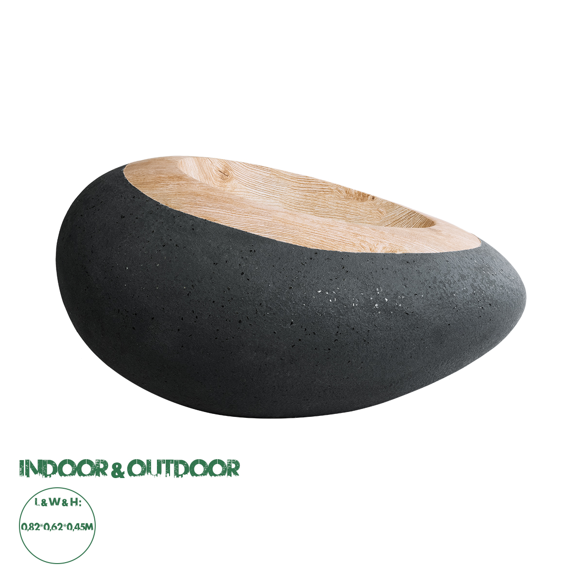 20746 GloboStar® Artificial Garden RAVELLO 20746 Επιδαπέδιο Πολυεστερικό Τσιμεντένιο Κασπώ Γλάστρα – Flower Pot Μαύρο με Καφέ Μ82 x Π62 x Υ45cm 20746 GloboStar® Artificial Garden RAVELLO 20746 Επιδαπέδιο Πολυεστερικό Τσιμεντένιο Κασπώ Γλάστρα – Flower Pot Μαύρο με Καφέ Μ82 x Π62 x Υ45cm