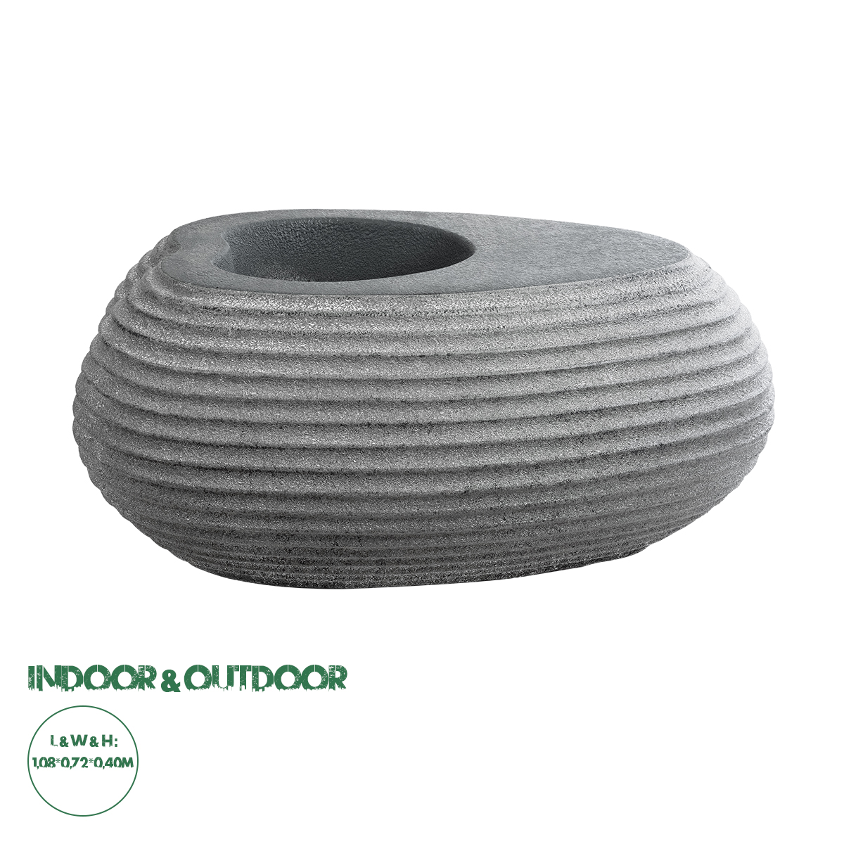 20750 GloboStar® Artificial Garden FLORENCE 20750 Επιδαπέδιο Πολυεστερικό Τσιμεντένιο Κασπώ Γλάστρα – Flower Pot Γκρι Μ108 x Π72 x Υ40cm 20750 GloboStar® Artificial Garden FLORENCE 20750 Επιδαπέδιο Πολυεστερικό Τσιμεντένιο Κασπώ Γλάστρα – Flower Pot Γκρι Μ108 x Π72 x Υ40cm
